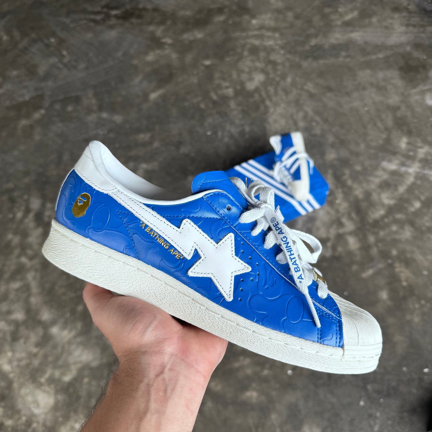 Adidas x Bape Superstar Vintage Sneakers