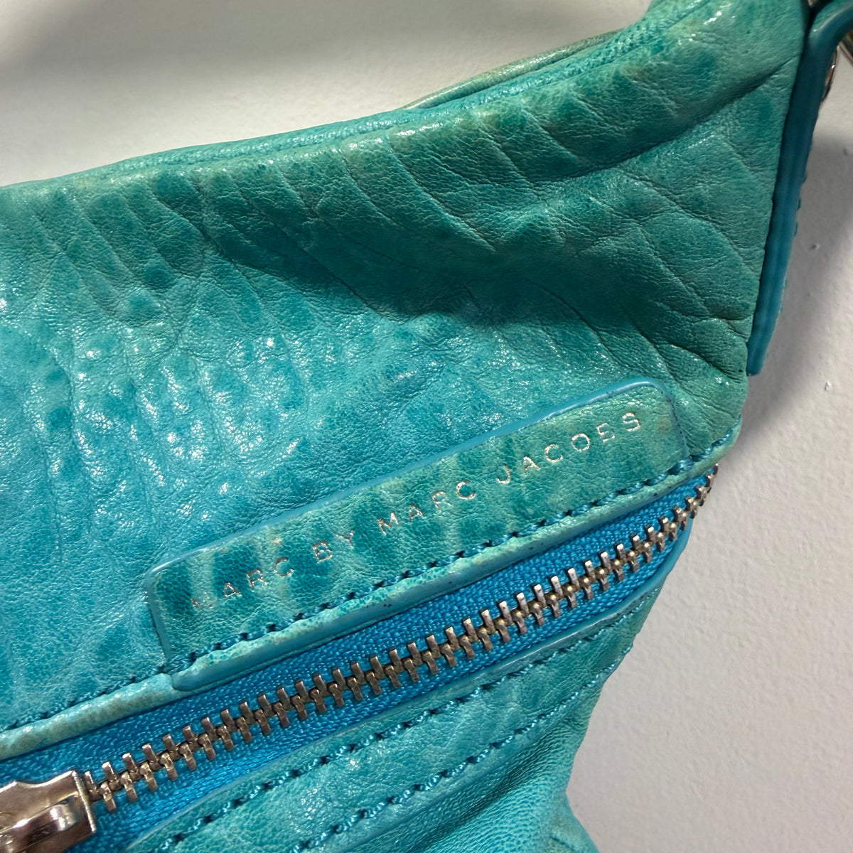 2000s Marc By Marc Jacobs Leola Zip Aqua Teal Bag