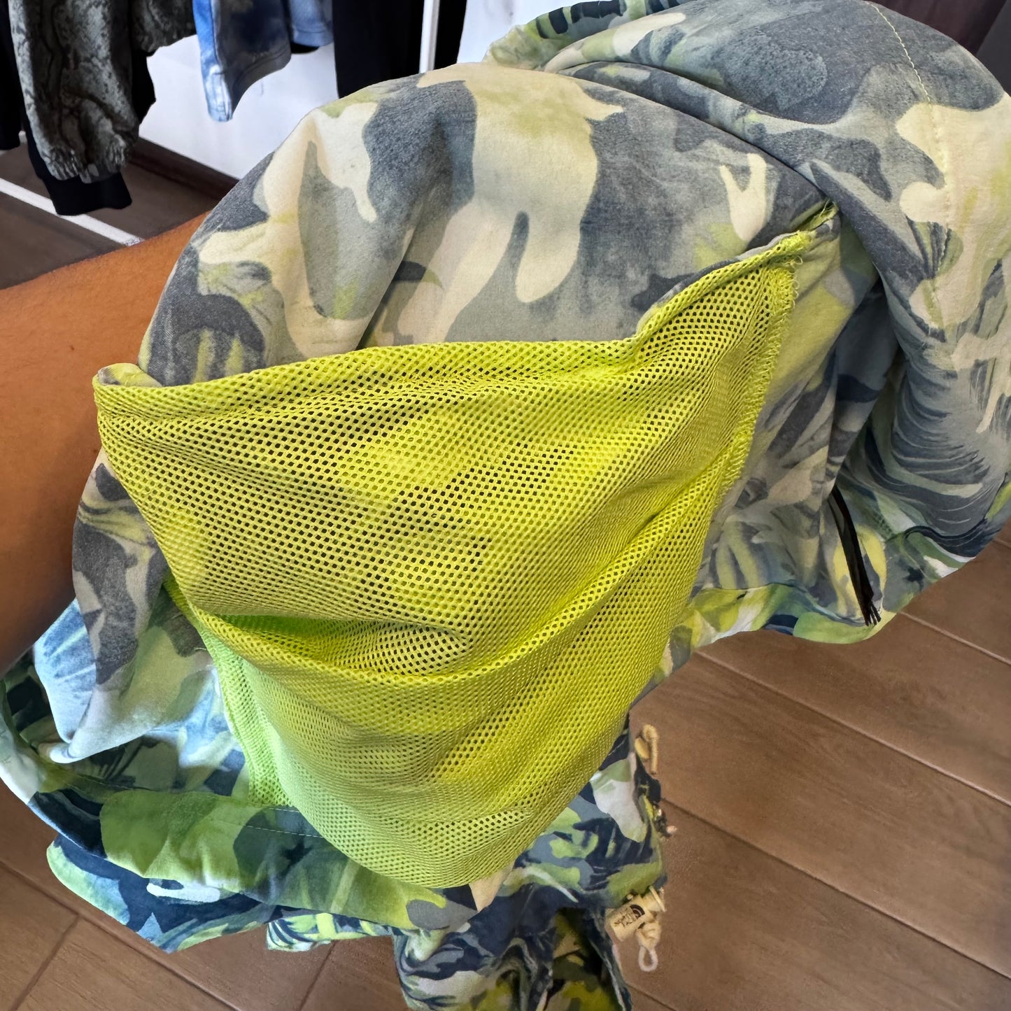 The North Face Printed Class V Pullover Jacket Green Tropical