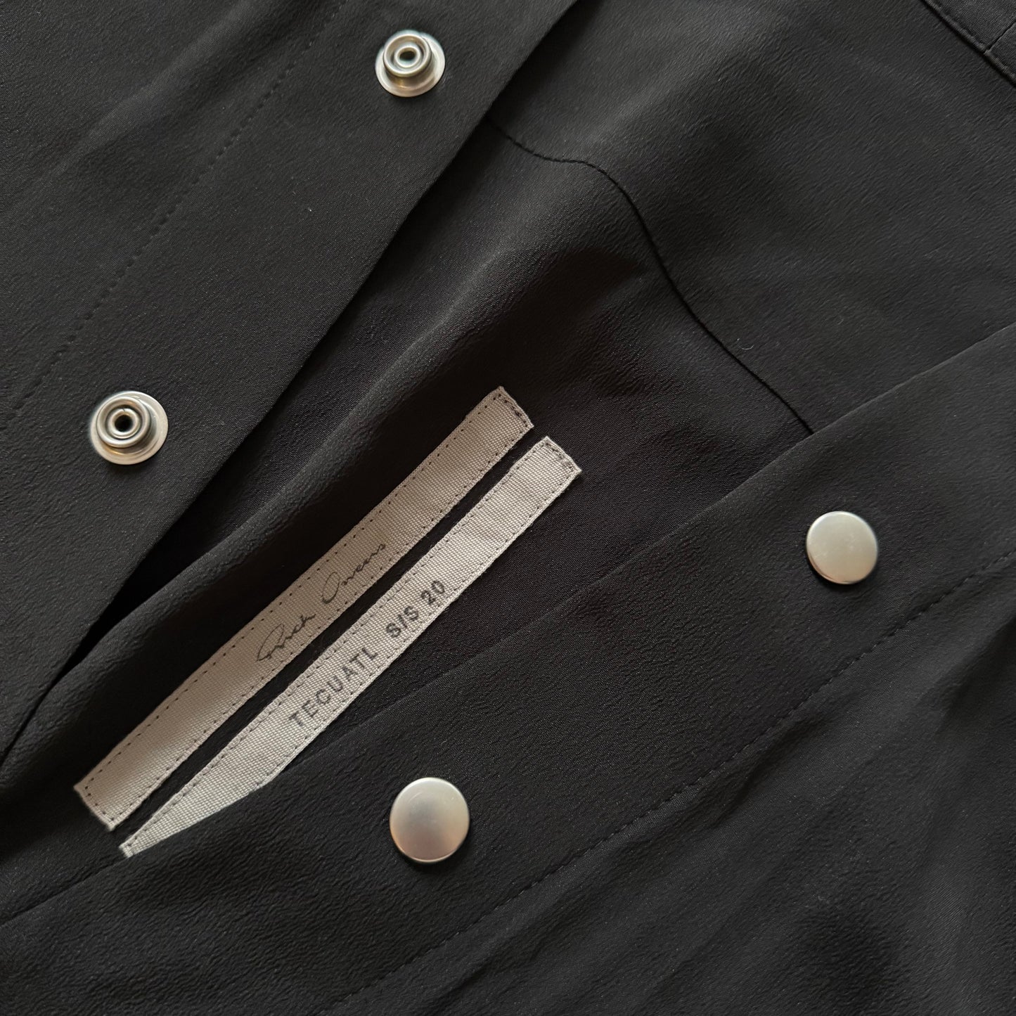 Rick Owens Mainline SS20 “TECUATL” Semi-Sheer Larry Shirt