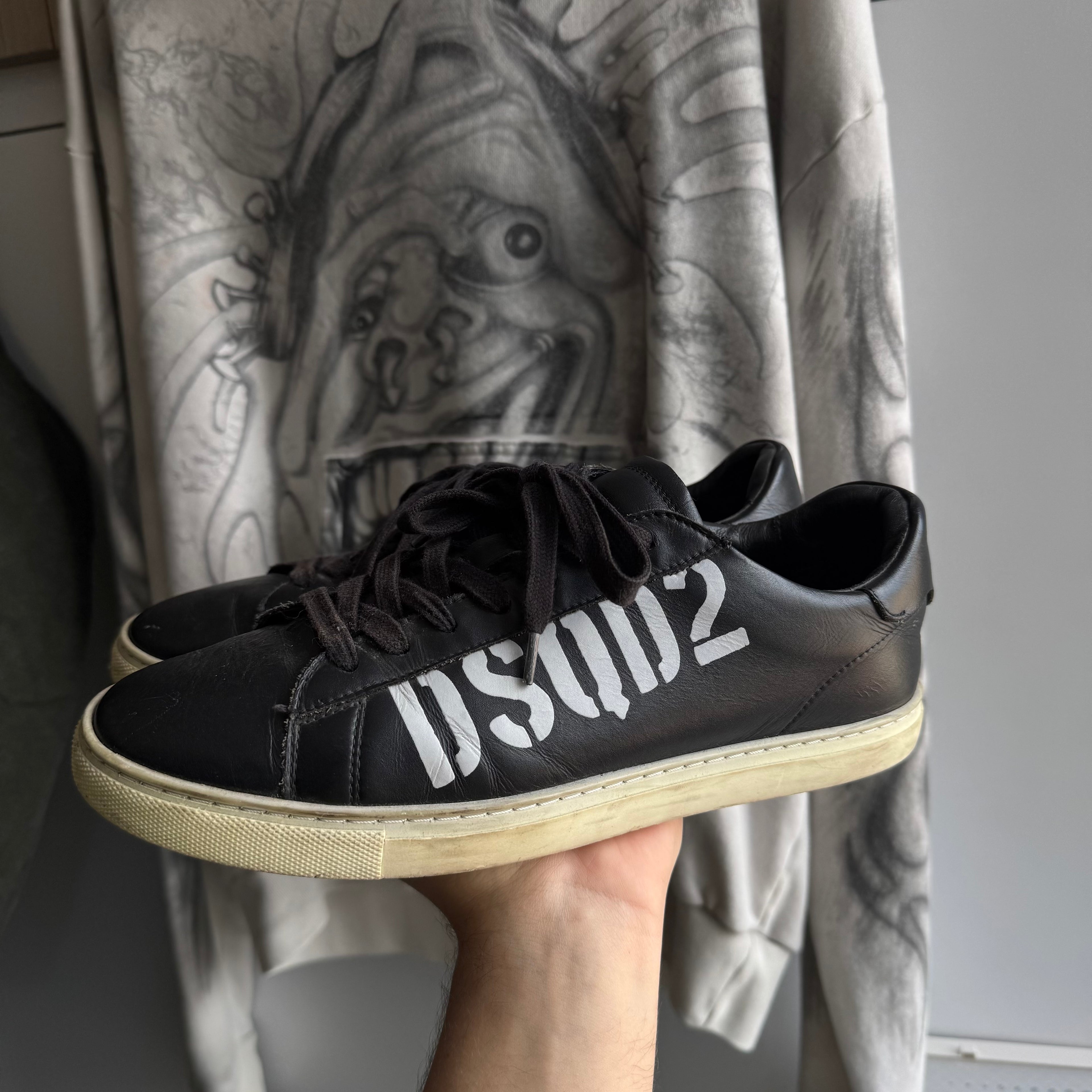 Dsquared2 Leather Low Trainers