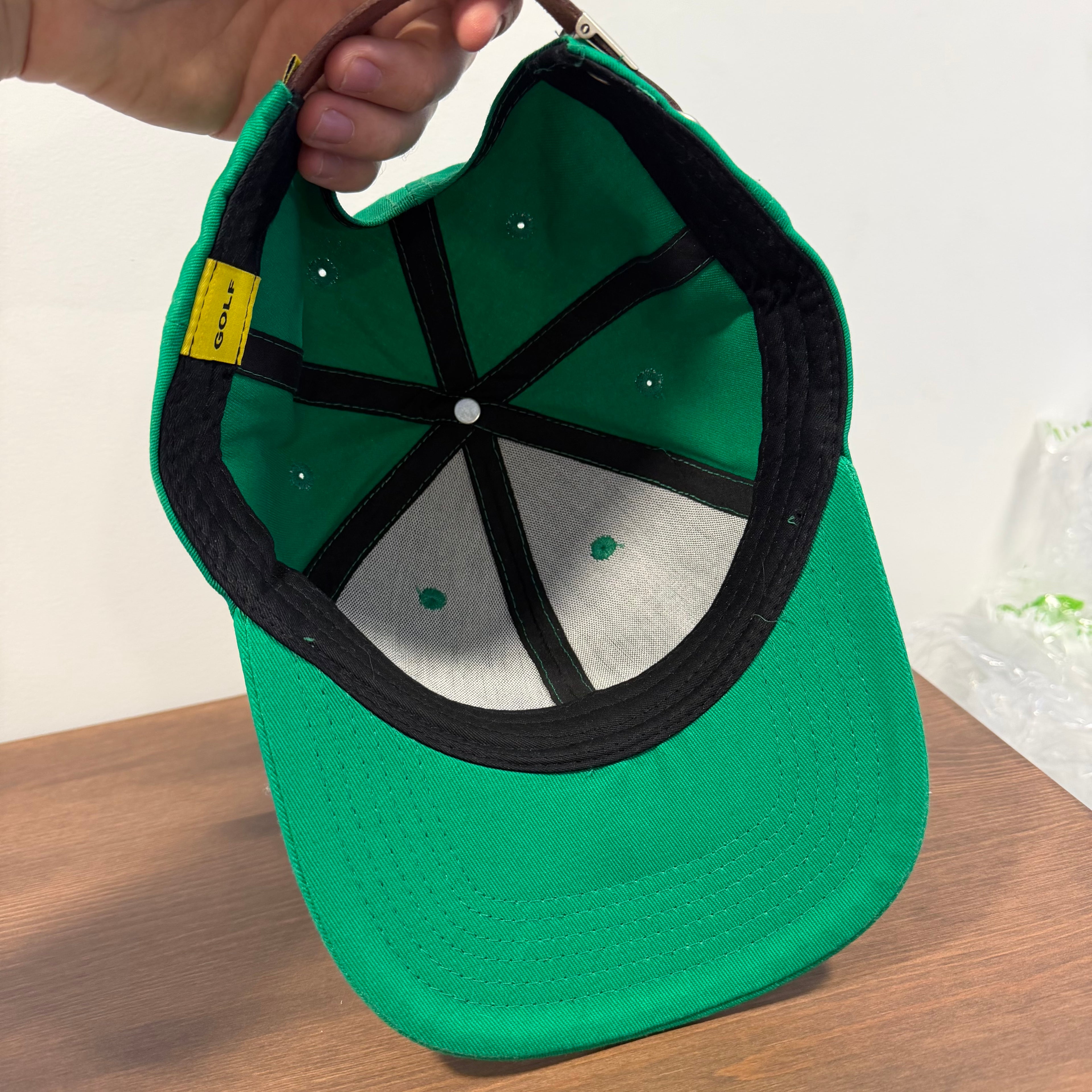 GOLF WANG Chenille G Logo Hat Green