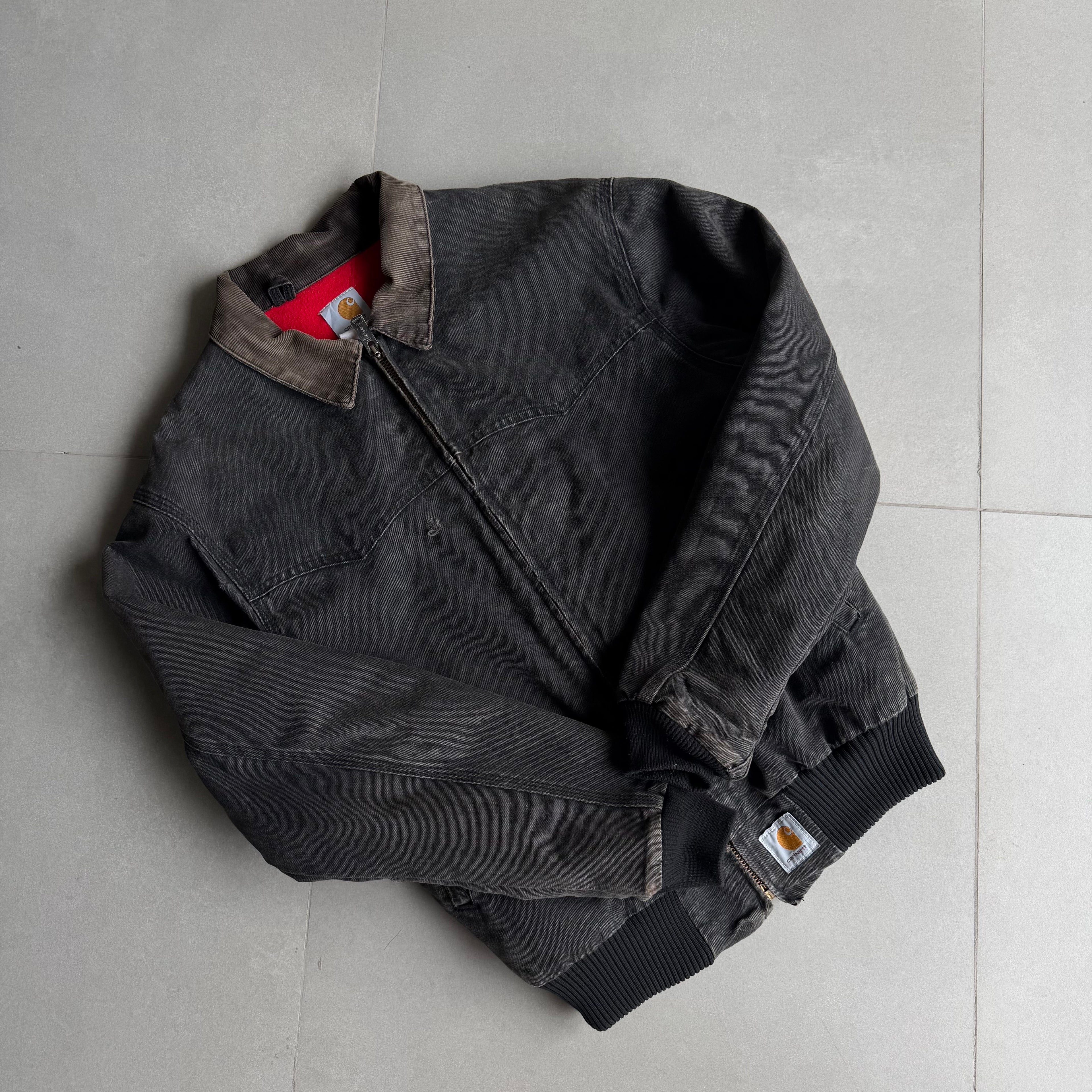 1990s Vintage Carhartt Santa Fe Red Inside-Lining Jacket