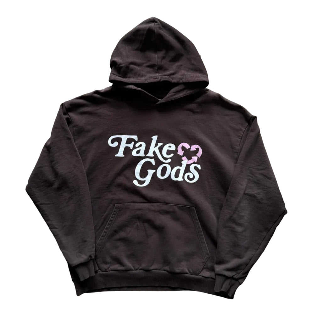 FakeGods 2000s Club Hoodie Brown (L)