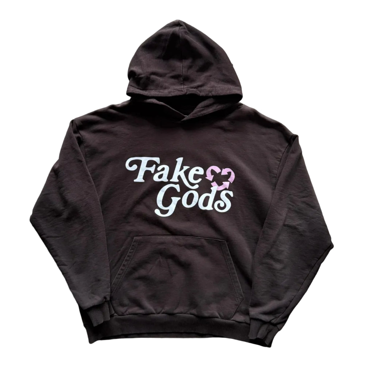 FakeGods 2000s Club Hoodie Brown (L)