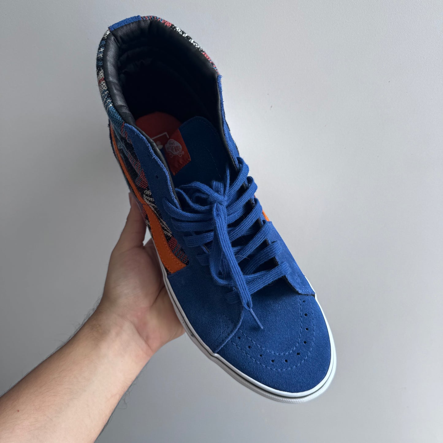2013 Vans Sk8-Hi Inca True Blue Orange Knicks Supreme Team