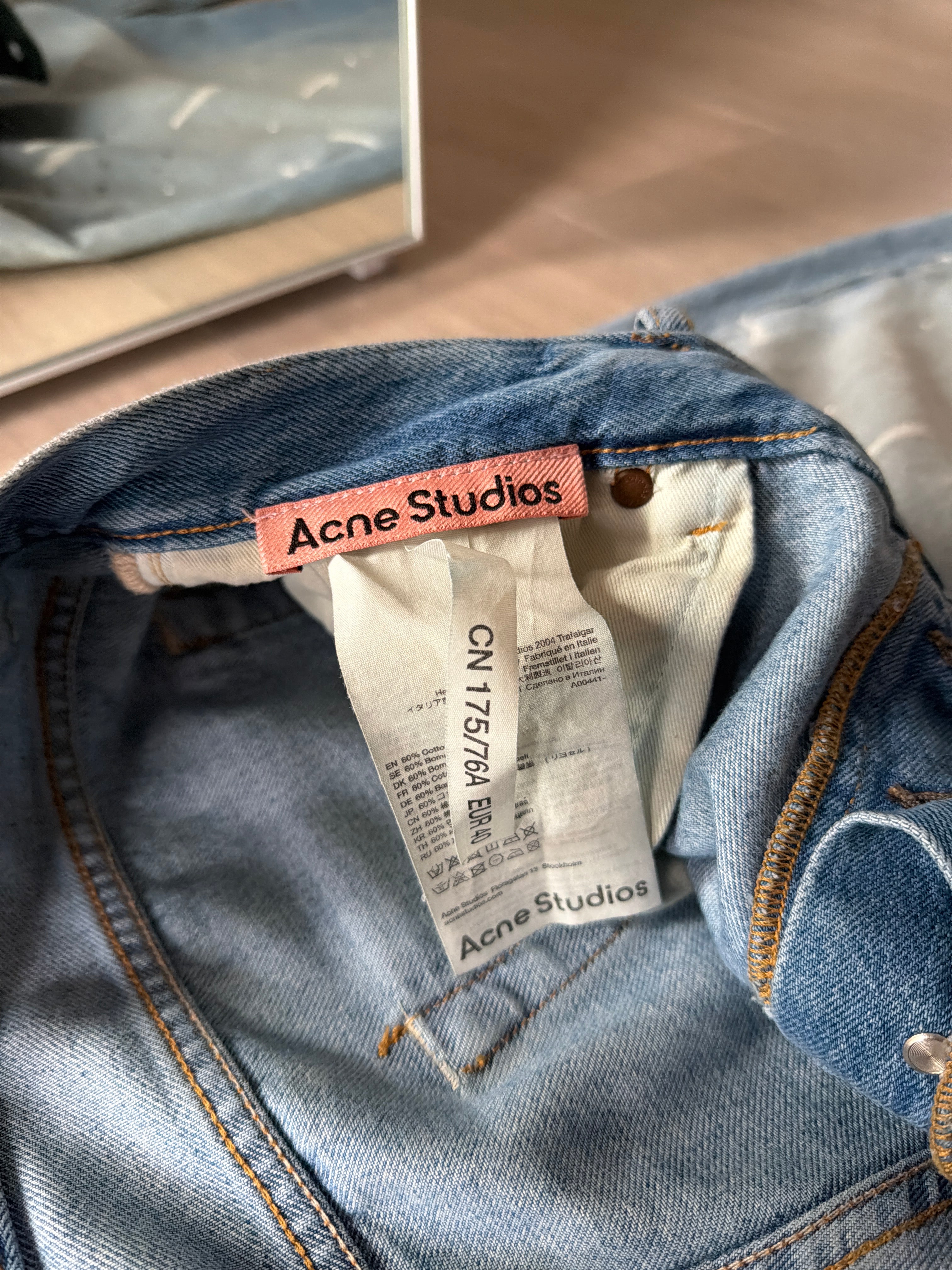 Acne Studios Wide Leg Painter Jeans “Blue”