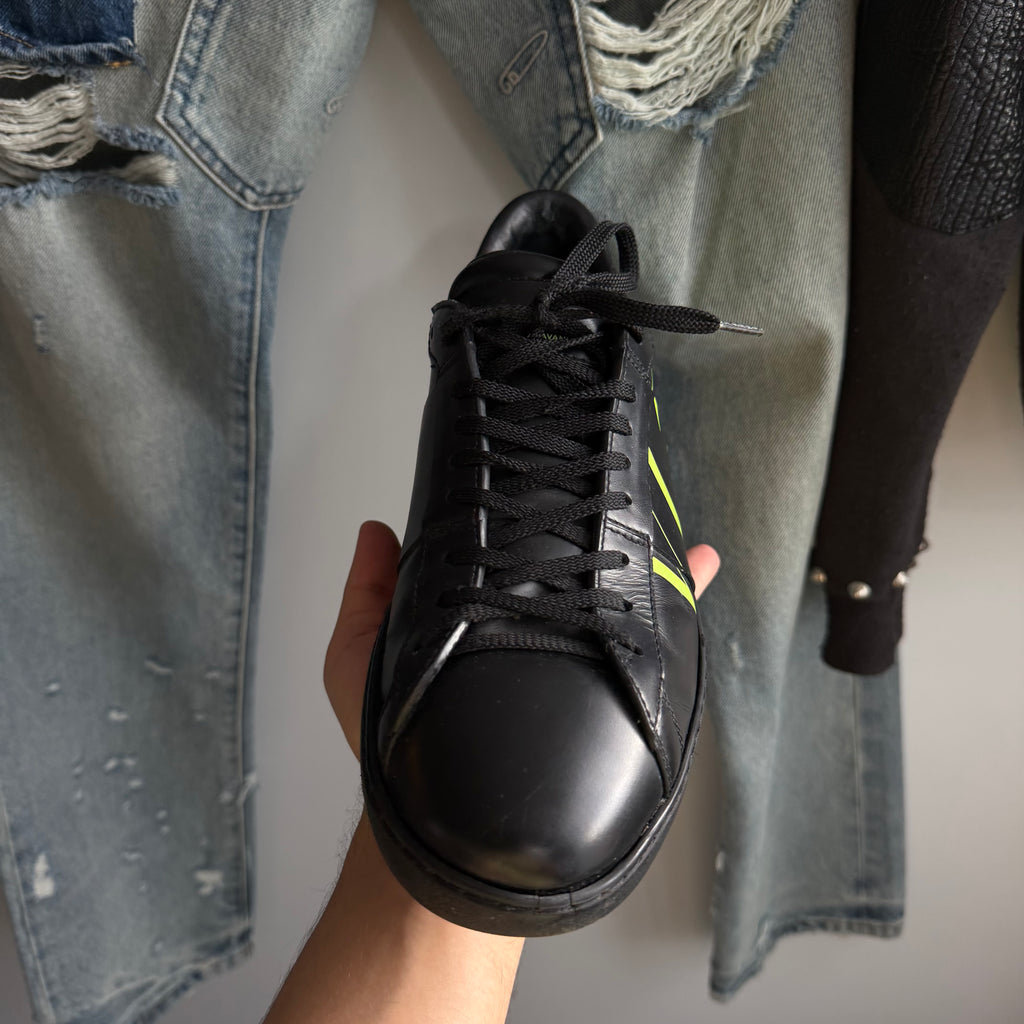 Valentino Garavani Open VLTN Print Sneakers Black/Green (42EU)