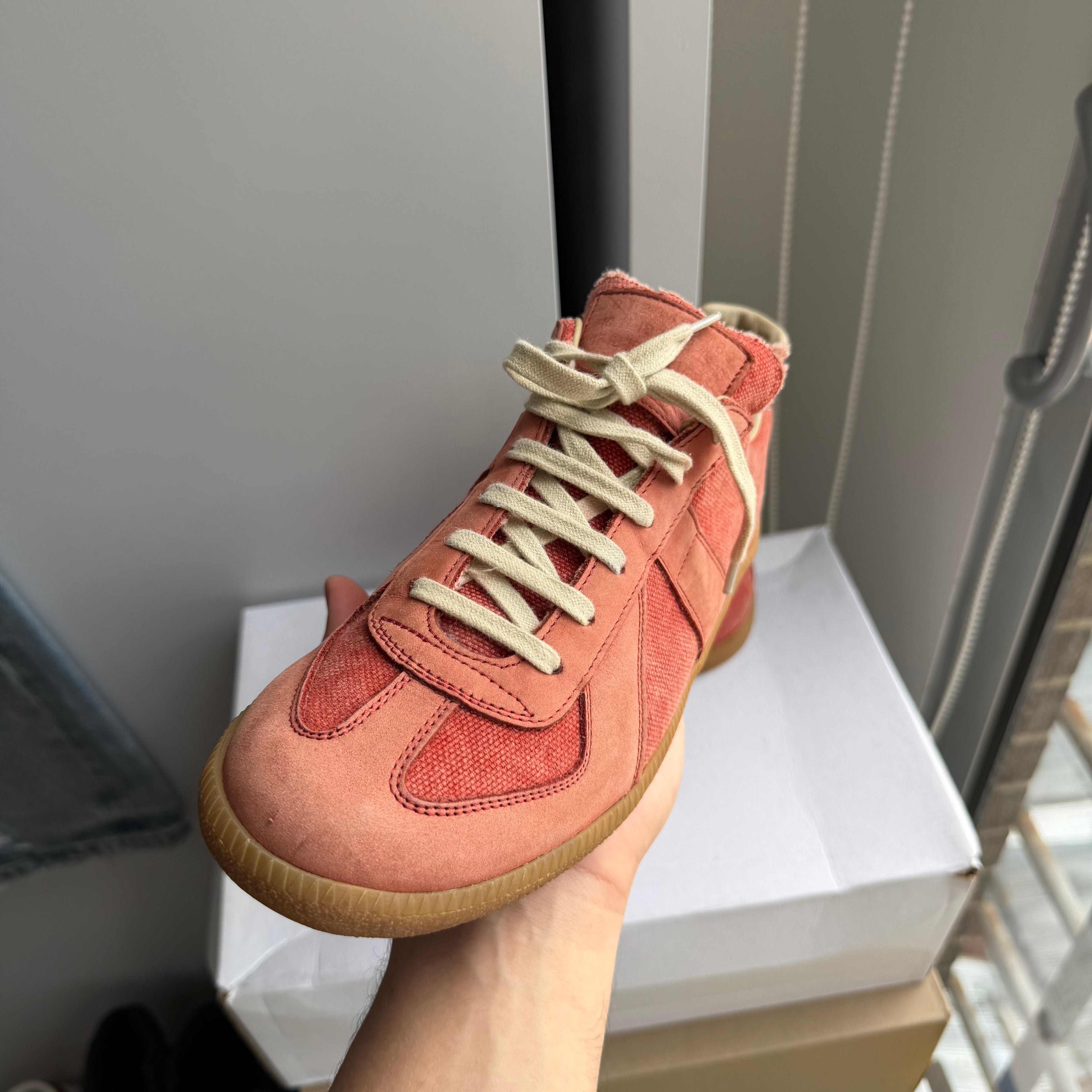 Maison Margiela Replica GAT Sneakers Red Mesh