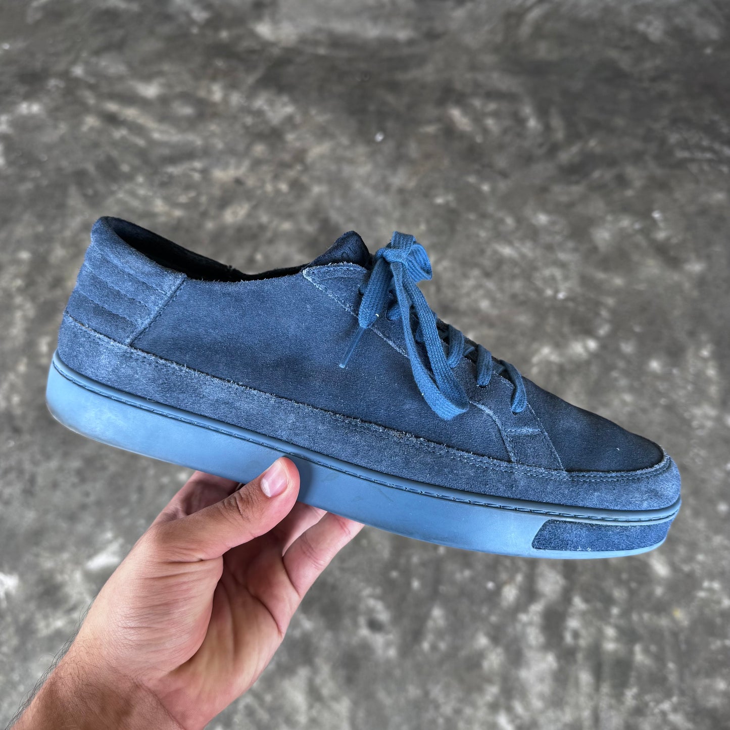 Gucci Limited Edition America Blue Suede Sneakers