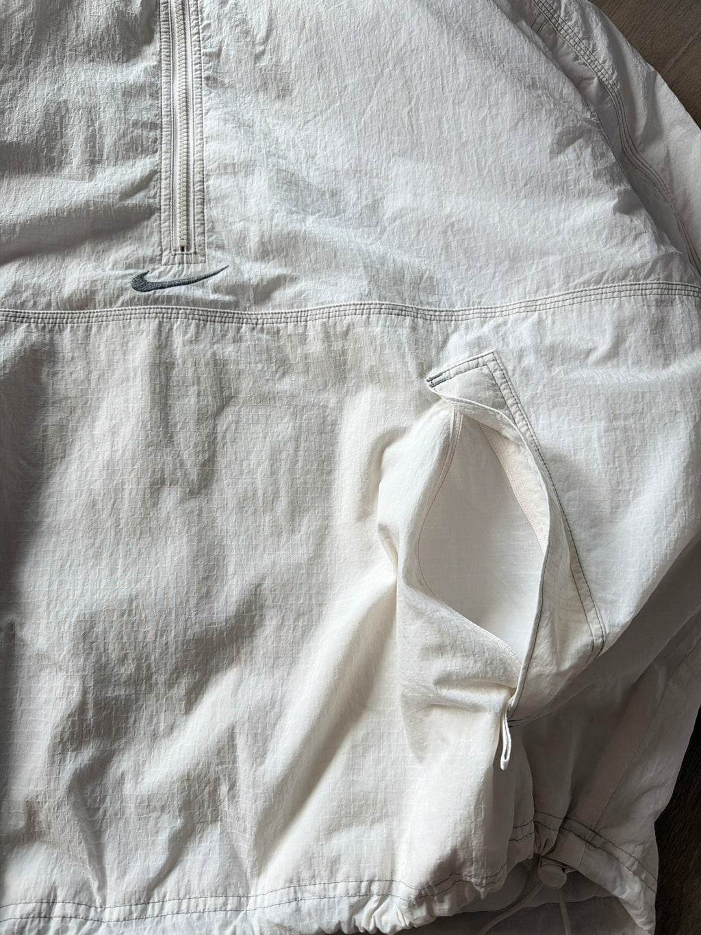 SS24 Supreme x Nike Ripstop Pullover White