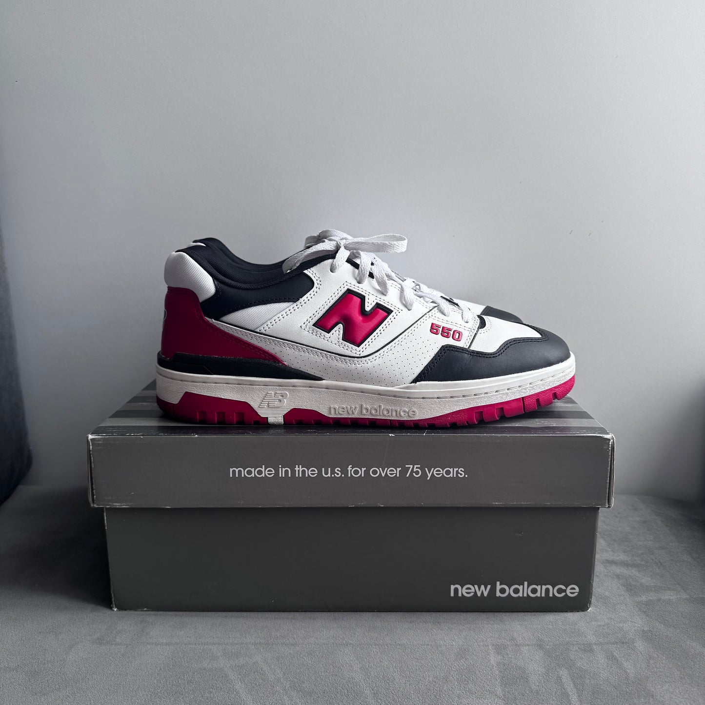 New Balance 550 White/Red/Black
