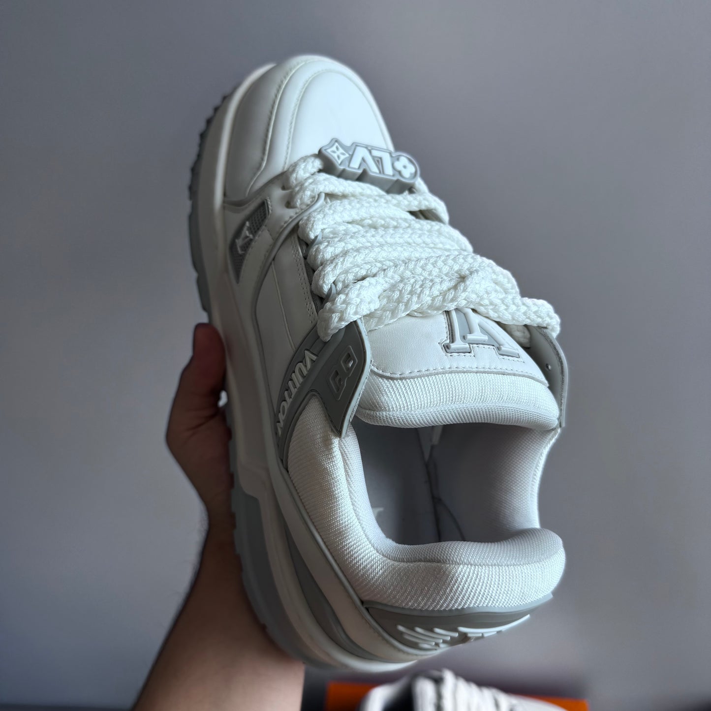 Louis Vuitton Maxi Trainer Sneaker White/Grey