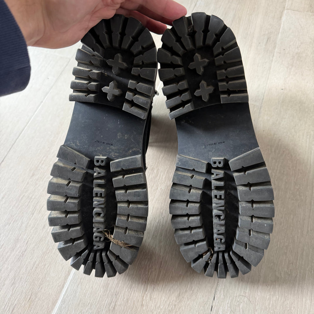 Balenciaga Strike Boots Black Canvas (43EU)
