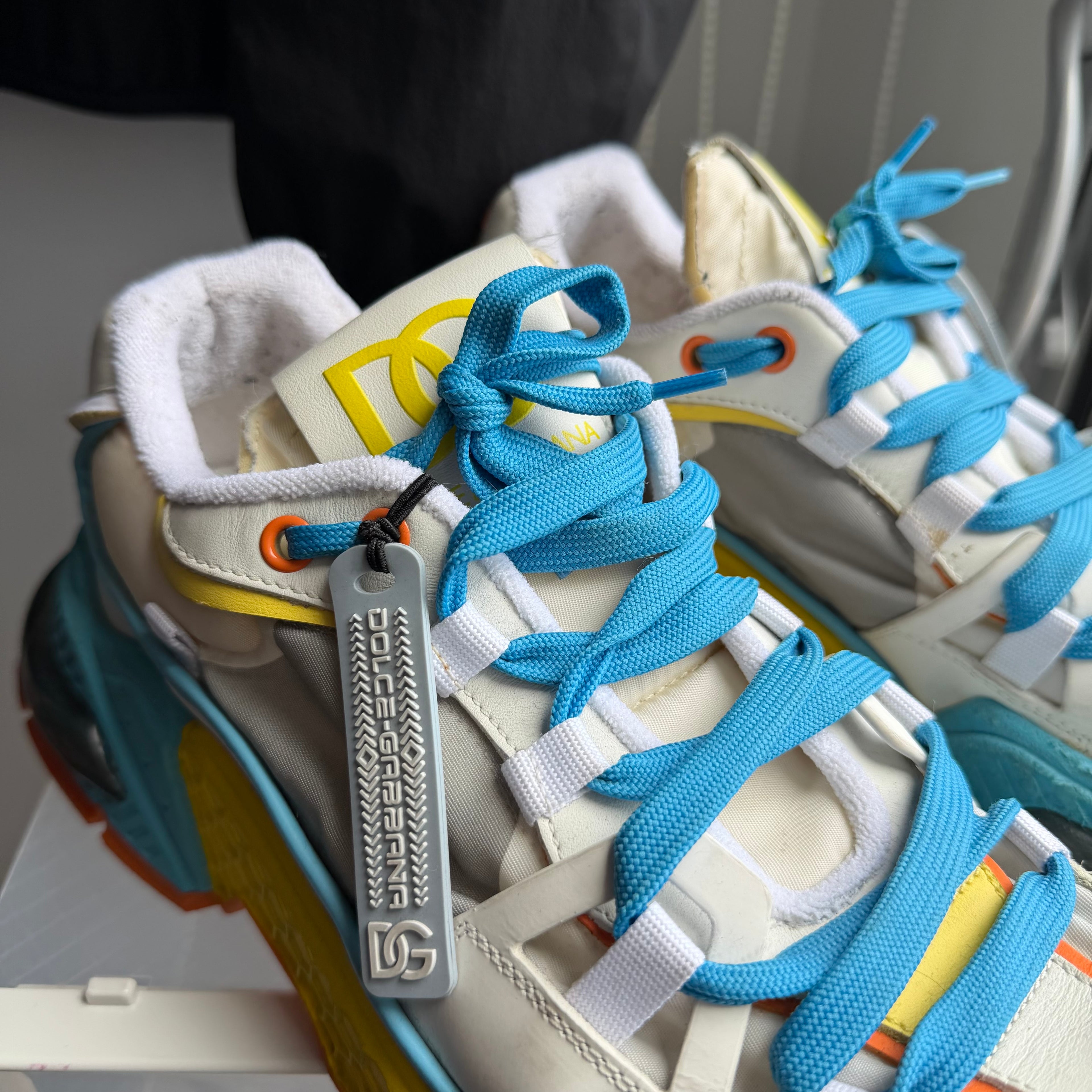 Dolce & Gabanna Airmaster Blue/White Sneakers