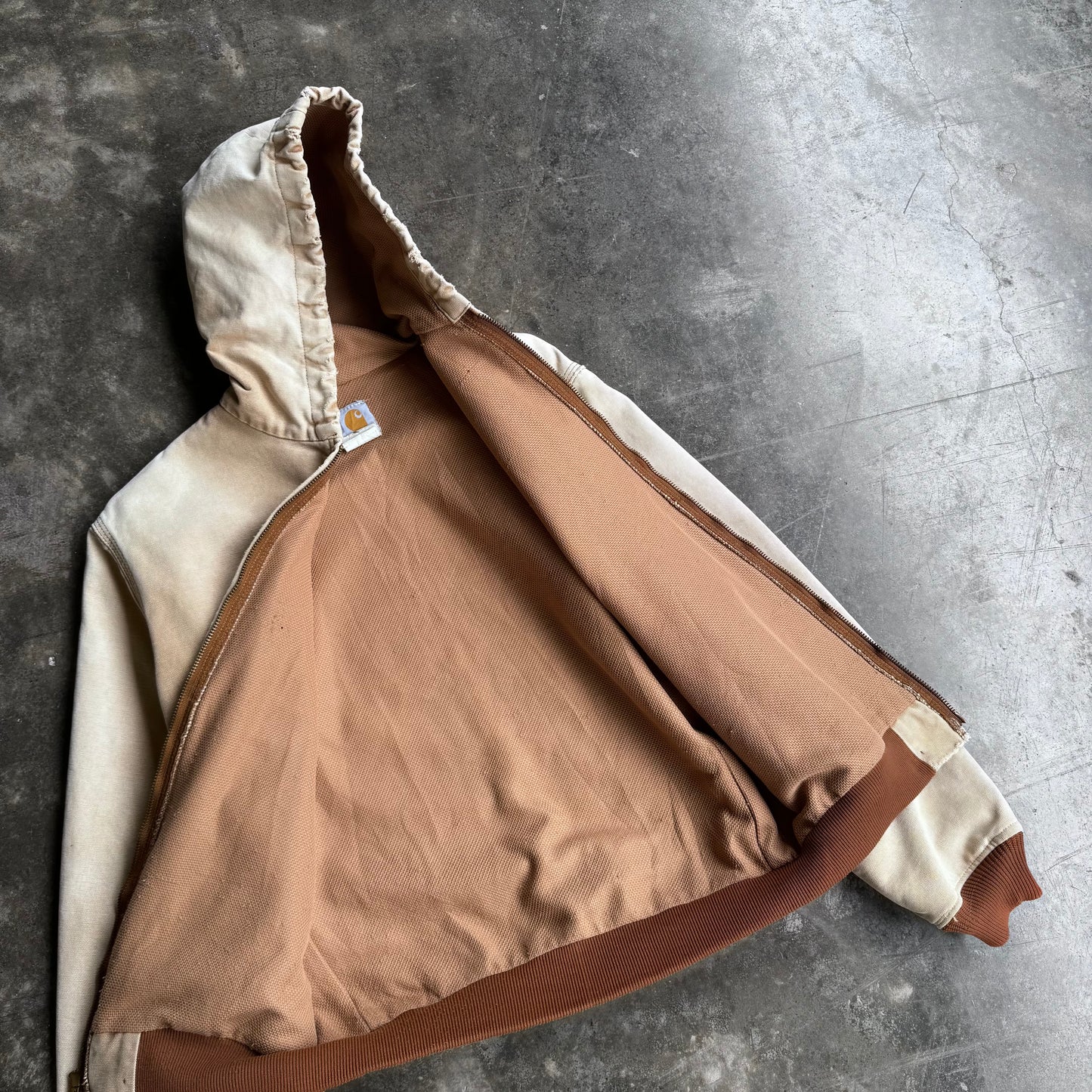 1990s Womens Vintage Carhartt Work Jacket “Tan”