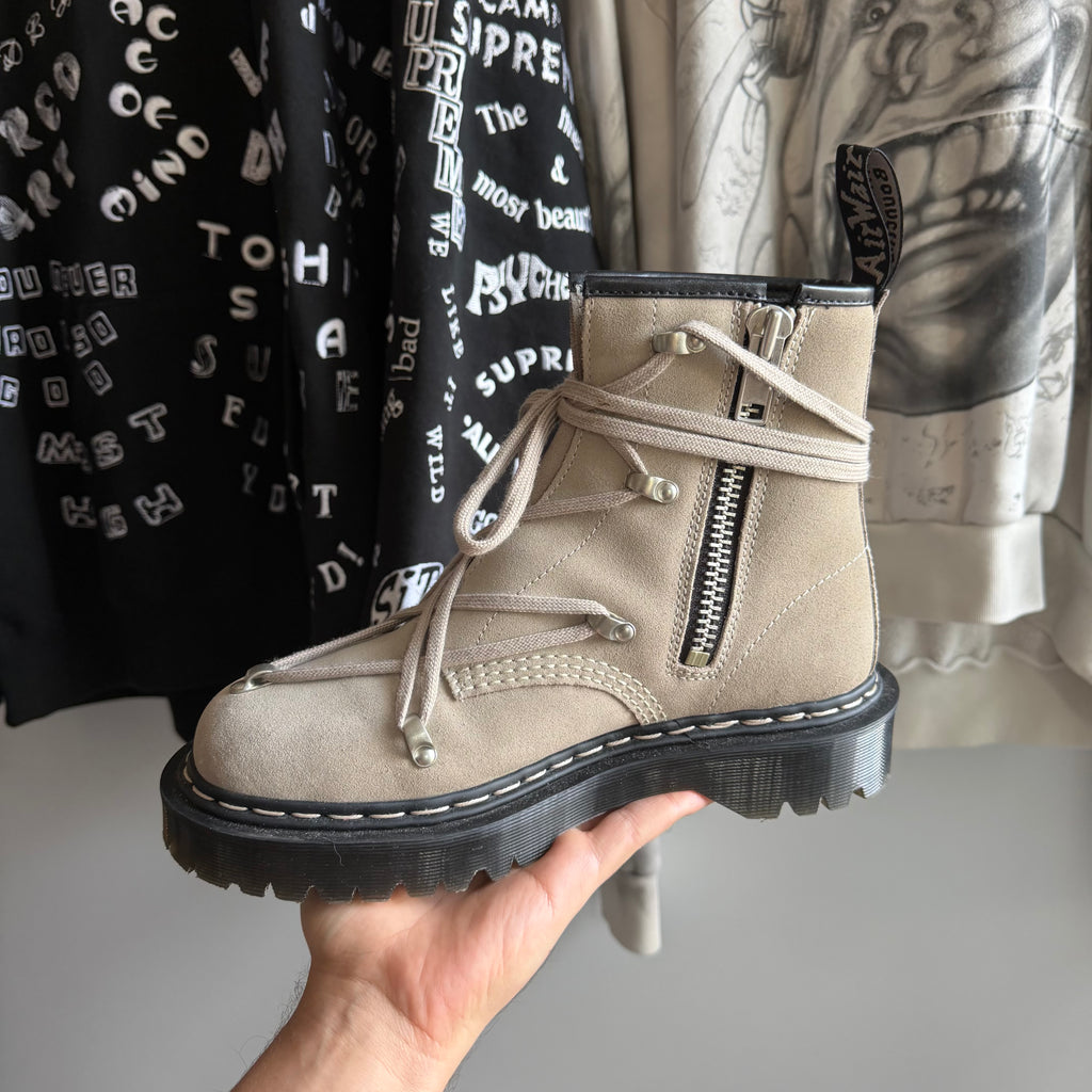 Rick Owens x Doc Martens 1460 Hexagram Bex Suede Boots