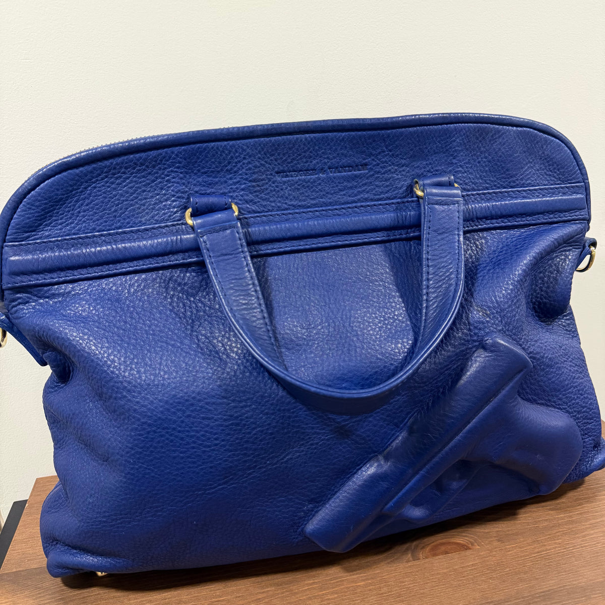 Vlieger & Vandam Leather Gun Bag Blue