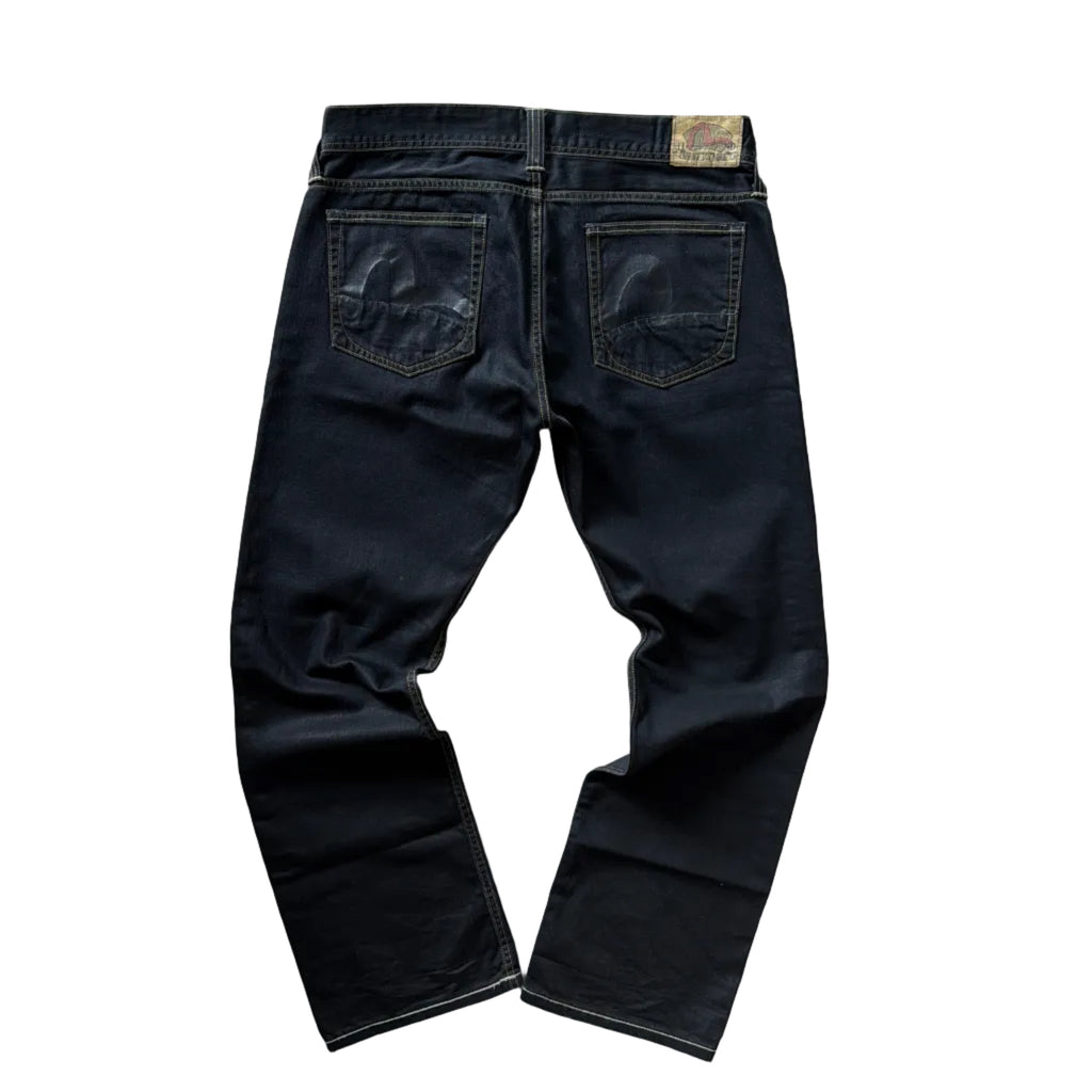 Evisu x Puma Waxed Bootcut Denim “Black”