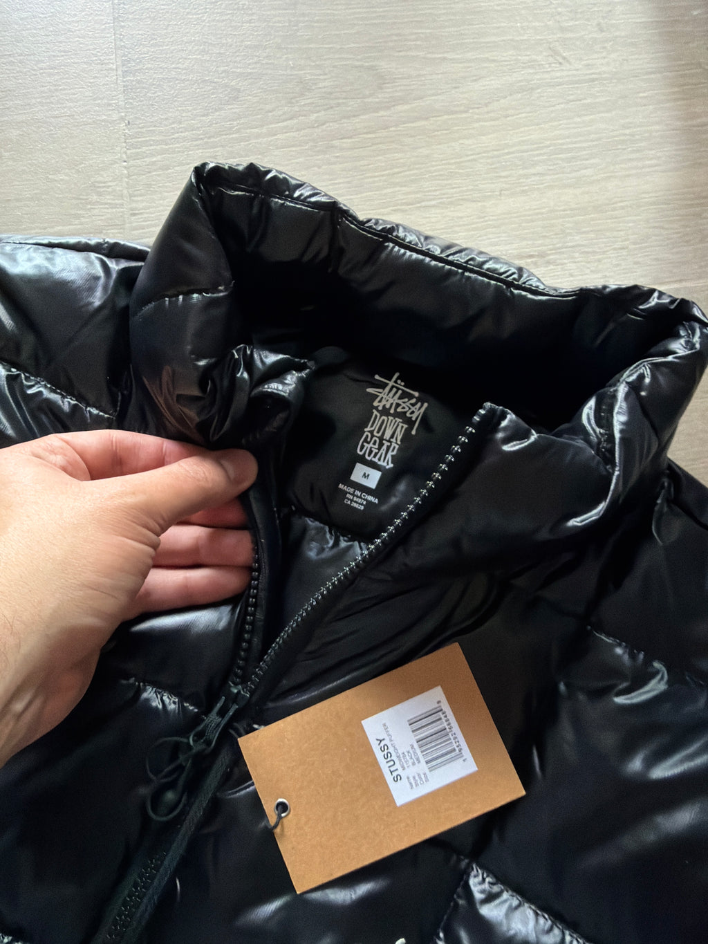 Stüssy Midweight Hooded Puffer Black (M)