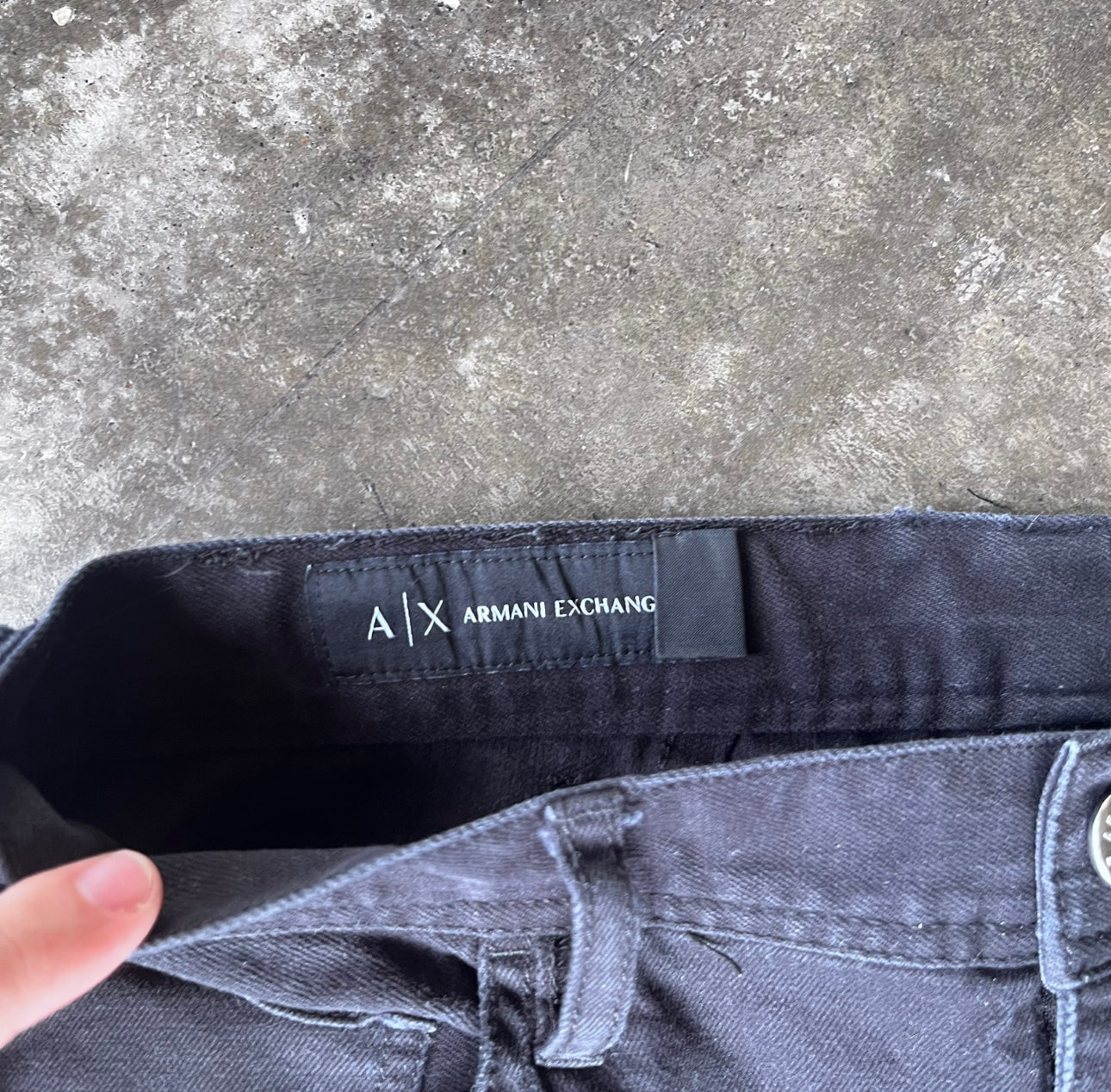 Armani Exchange Black Slim Jeans