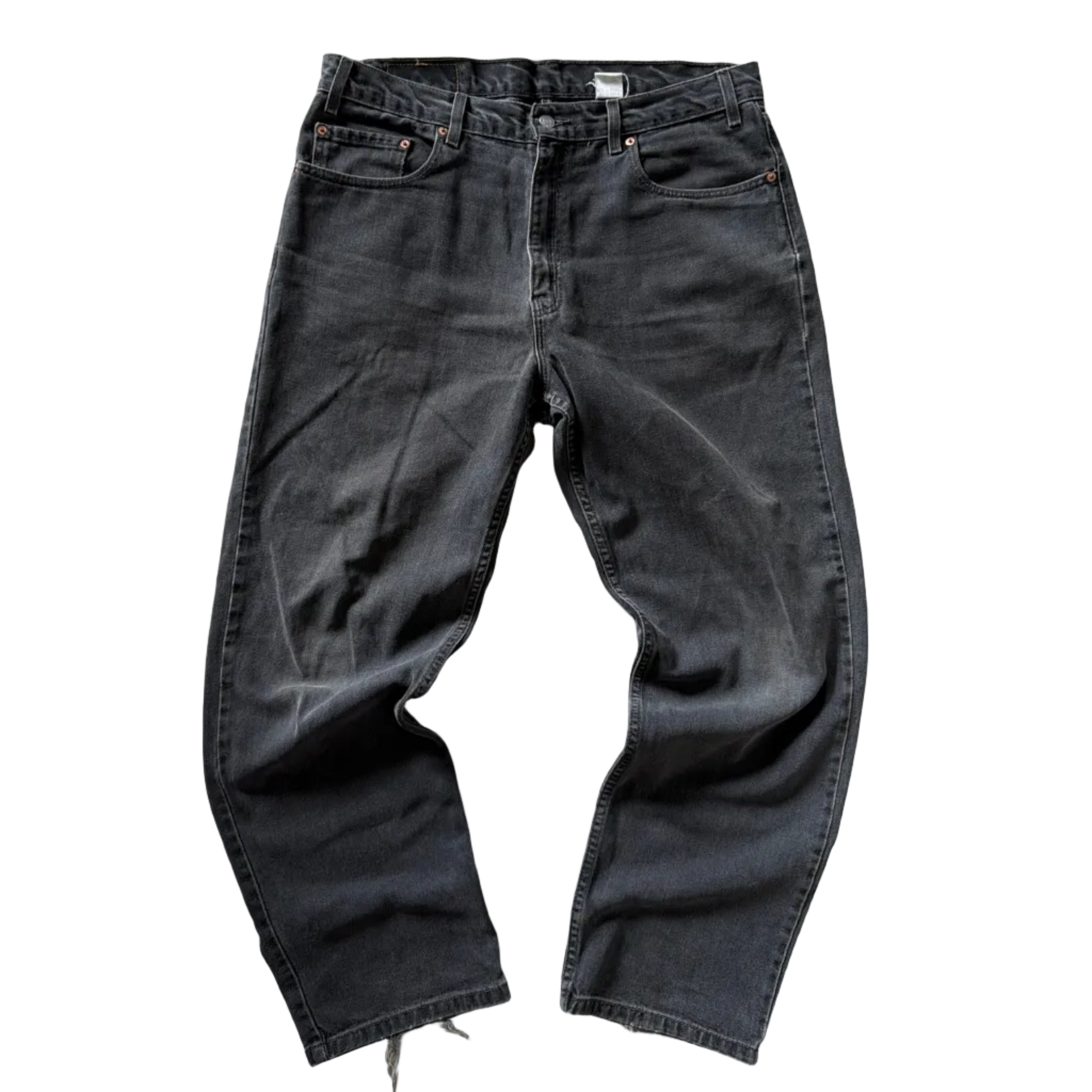 1990s Vintage Levis 550 Black Faded Jeans