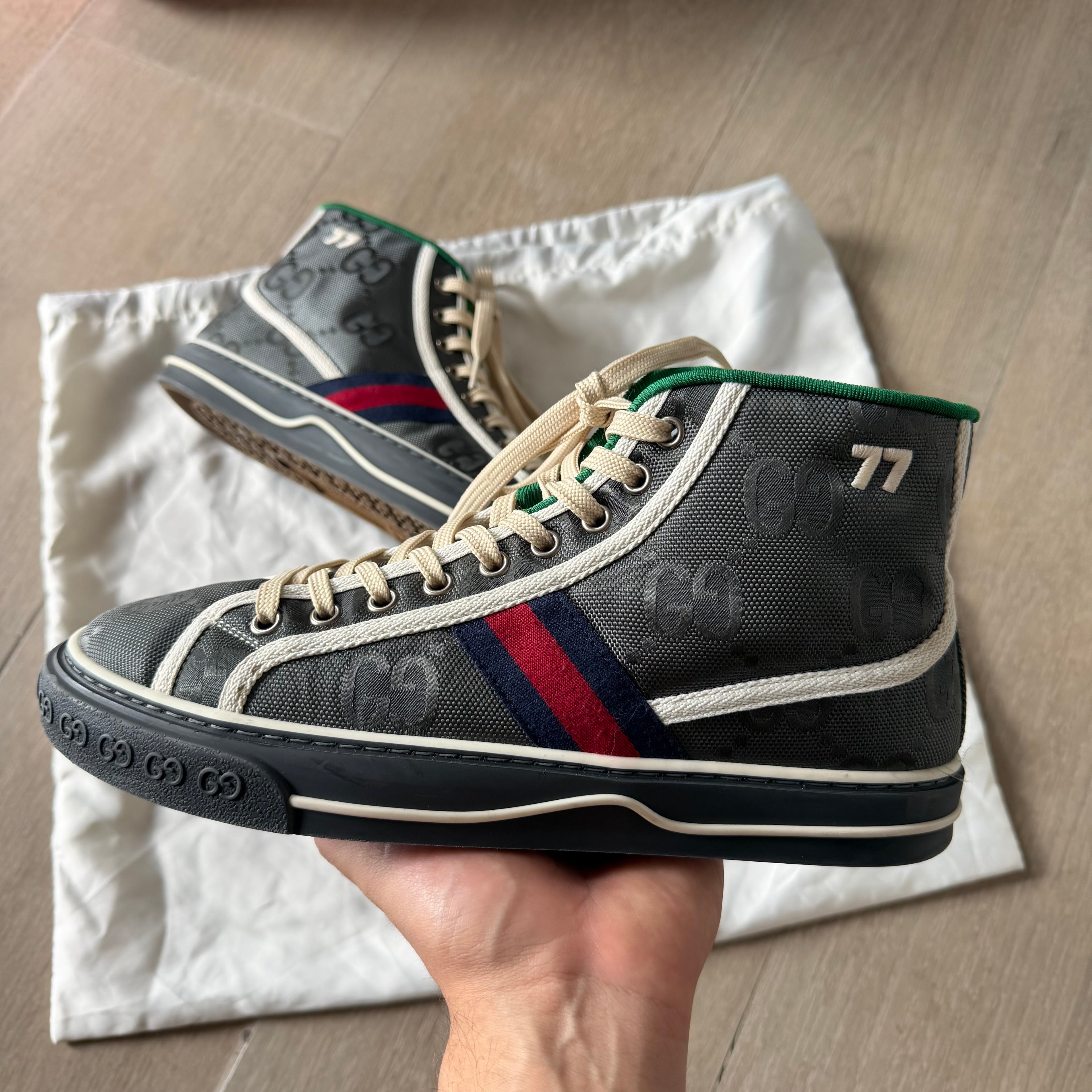 Gucci Off The Grid High Top Sneakers Dark Grey