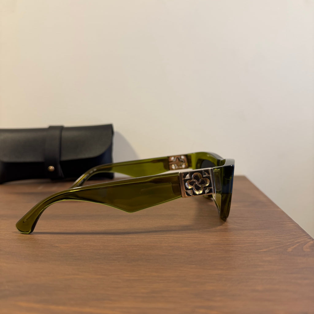 Burberry Visor Metal Arm Sunglasses Jade