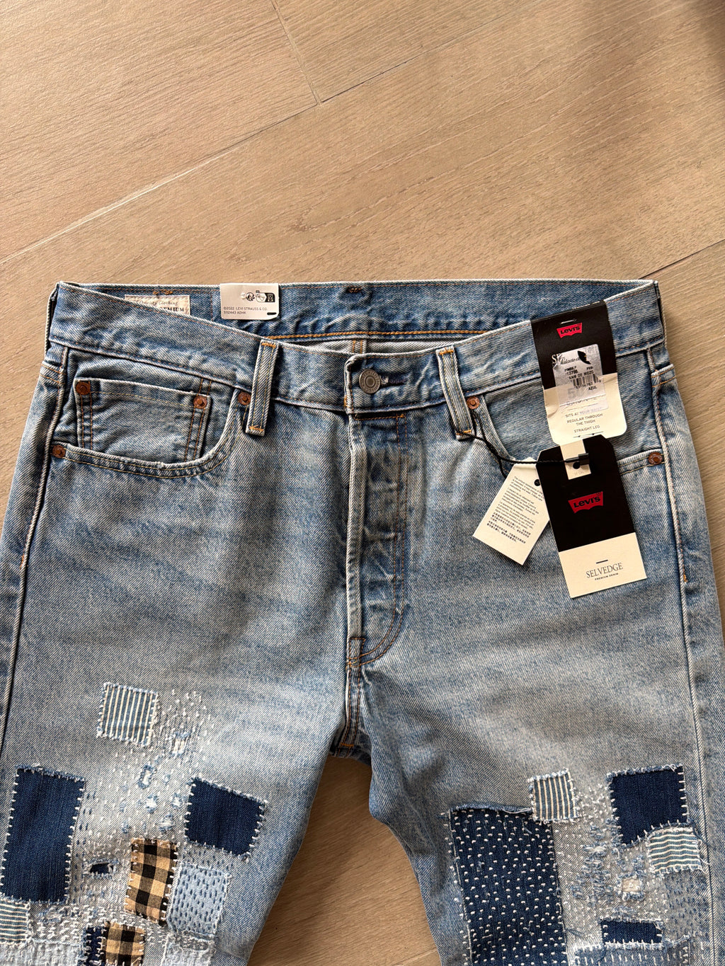 Levi’s Premium 501 Selvedge Denim Jeans “Sashiko”