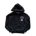 AMI Paris De Coeur Big Logo Hoodie Black