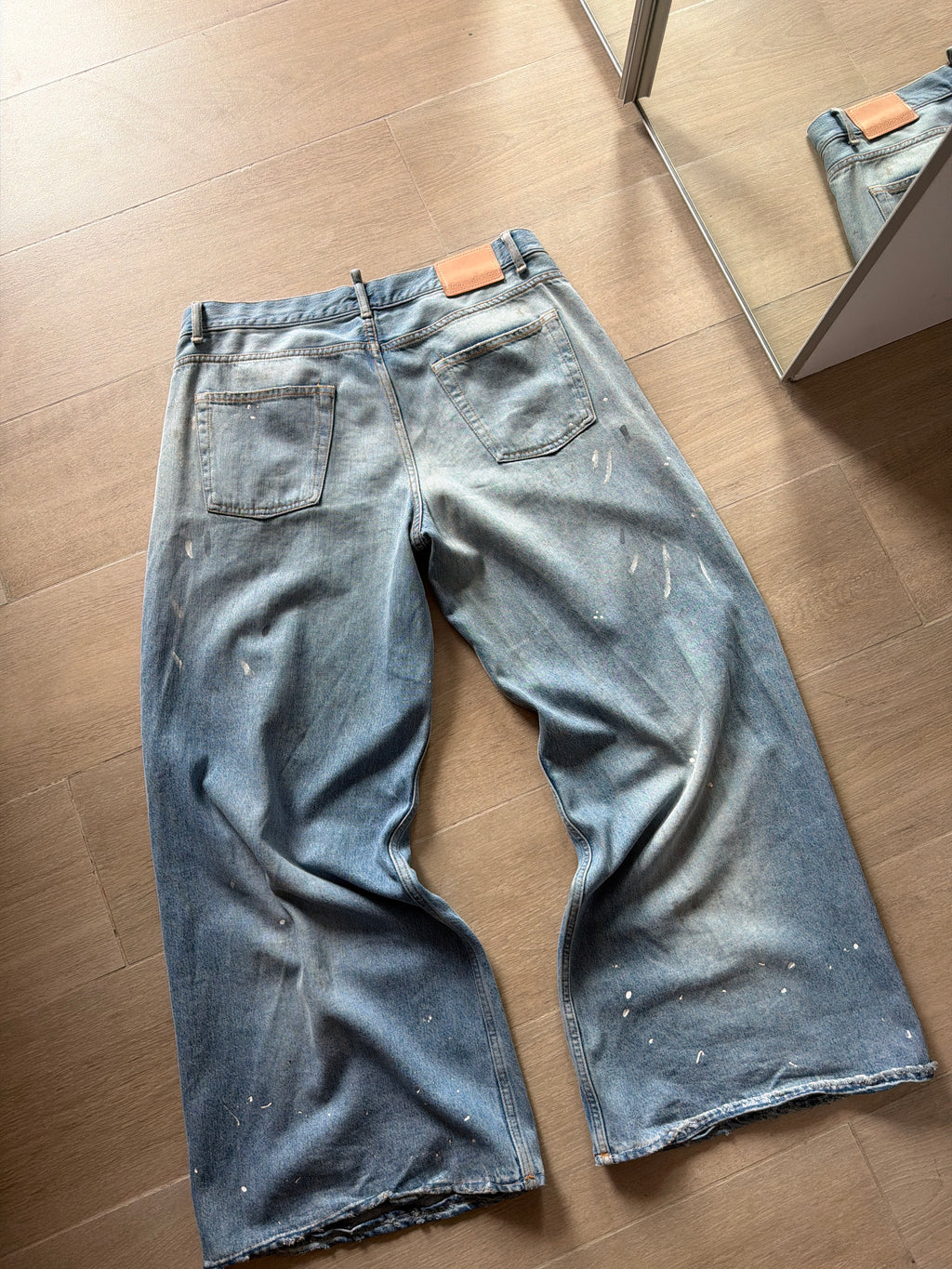 Acne Studios Wide Leg Painter Jeans “Blue”