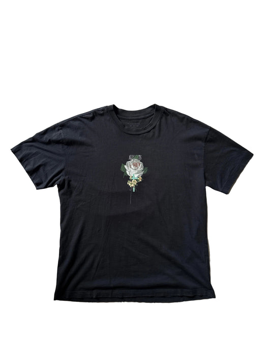 AllSaints Wreath Graphic Tee Black