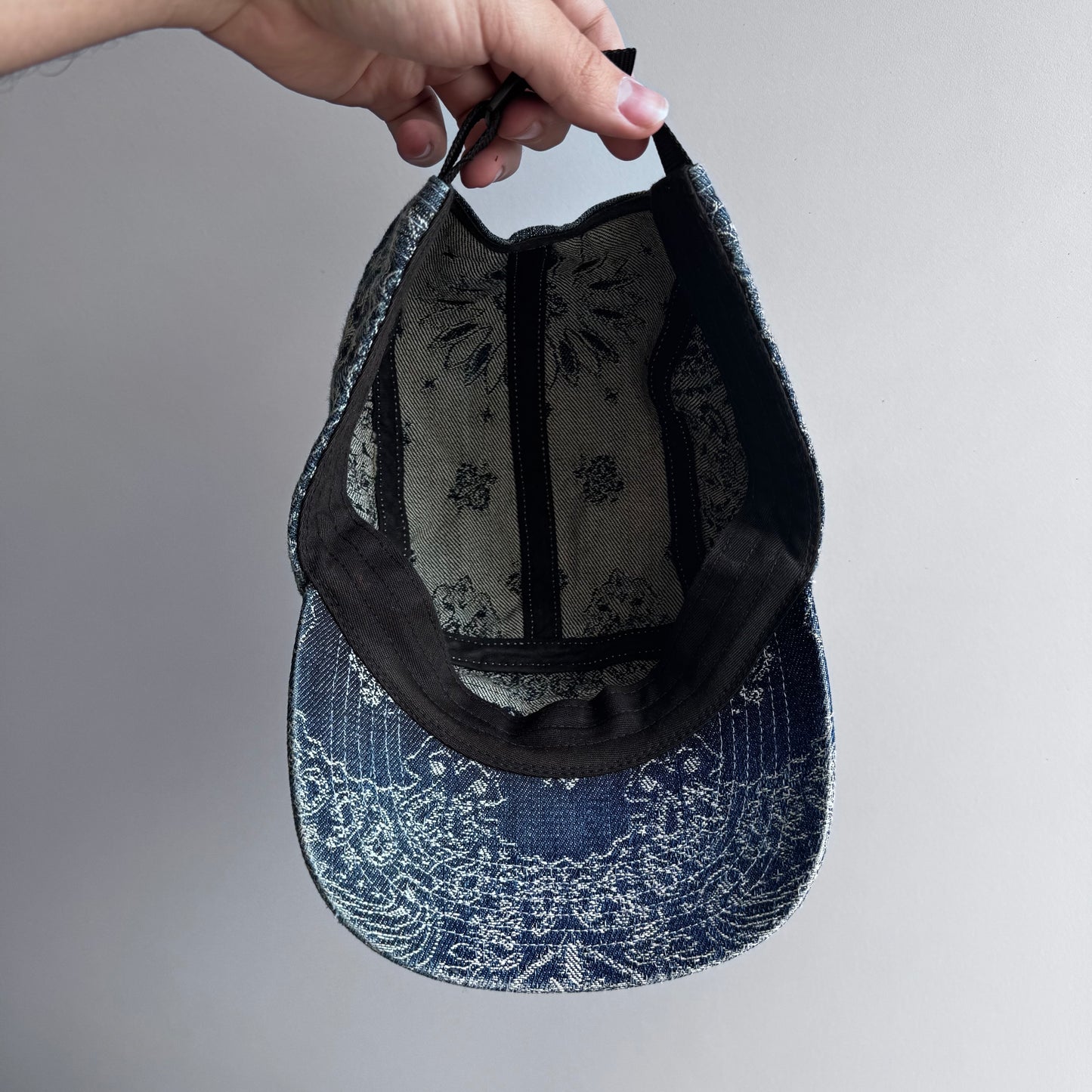 Supreme Bandana Jacquard Denim Camp Cap SS25
