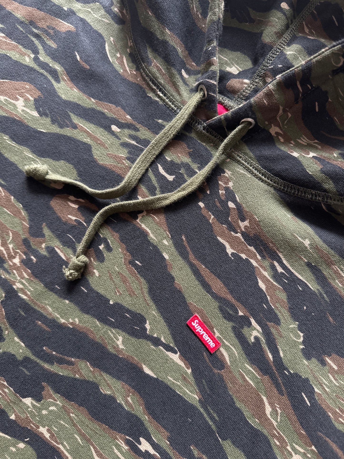 Supreme Mini Box Logo Tigerstripe Camo Hoodie