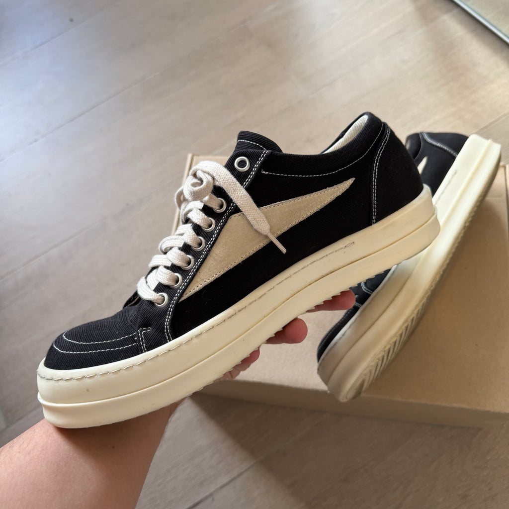 Rick Owens DRKSHDW Lido Vintage Low Sneaker Milk (Rick Vans)
