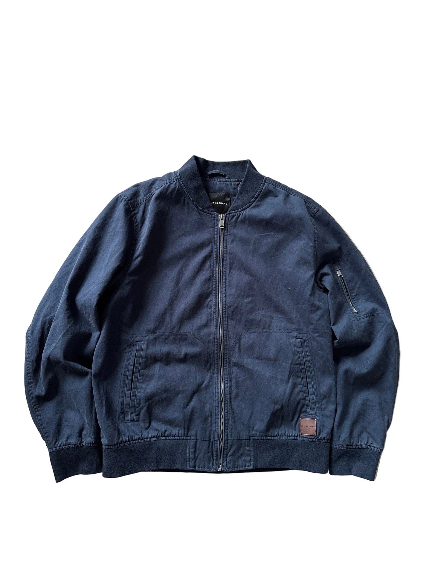 Lucky Brand Bomber Jacket Navy