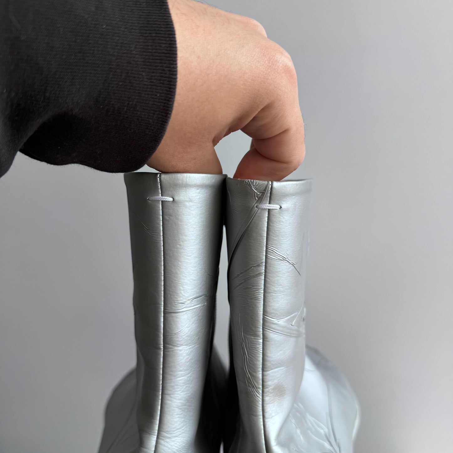 Maison Margiela Metallic Grey Tabi