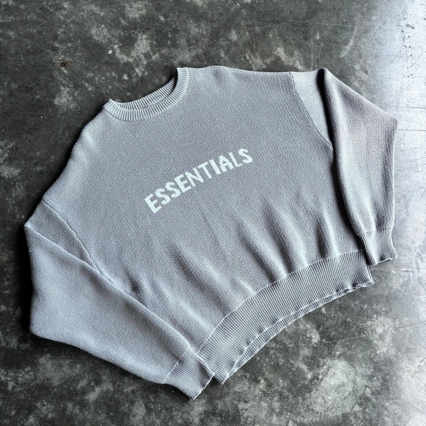 FOG Essentials Knitted Sweater Cement Grey