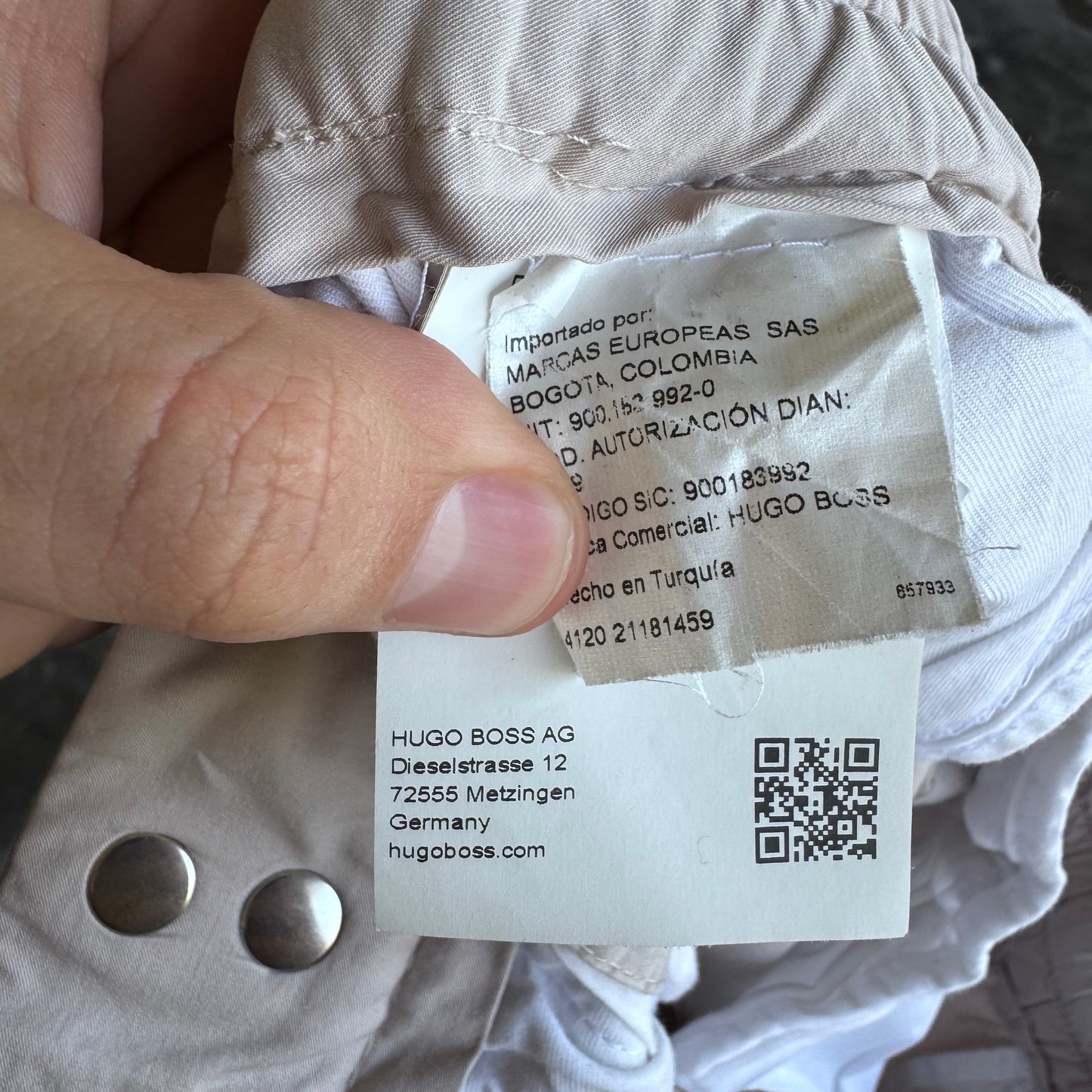 HUGO Cream Joggers