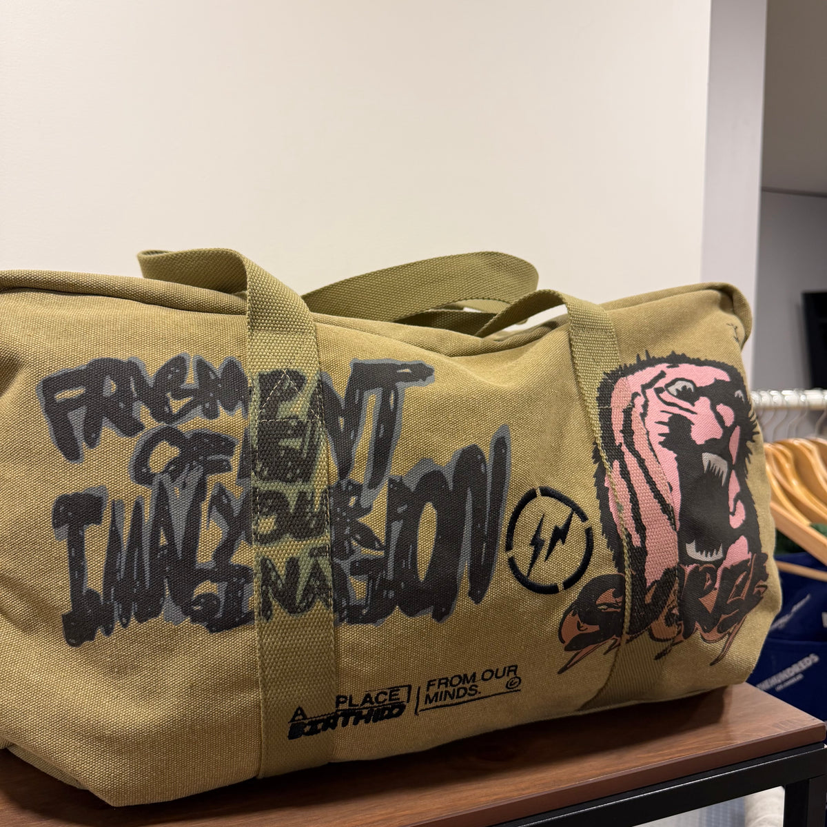 Cactus Jack By Travis Scott For Fragment Icons Duffle “Olive”