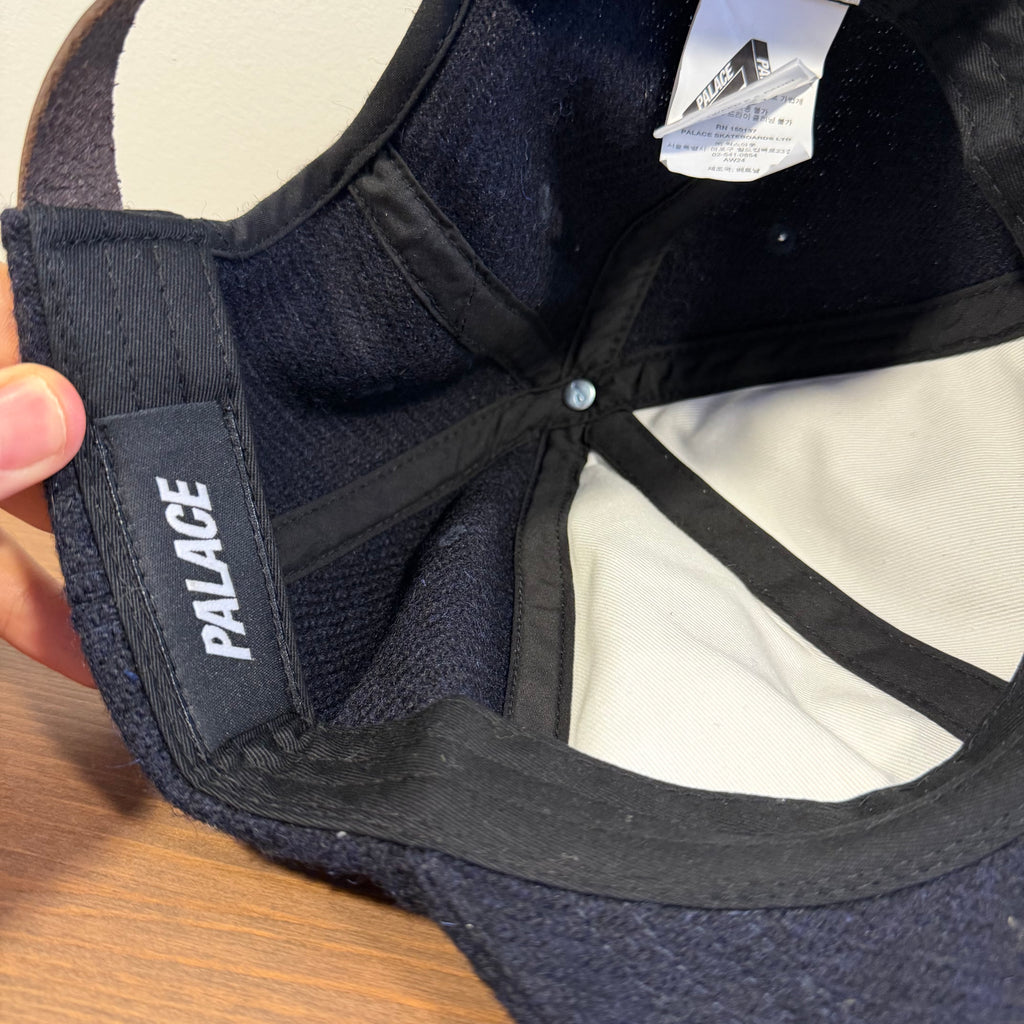 Palace Harris Tweed P 6 Panel Cap Navy