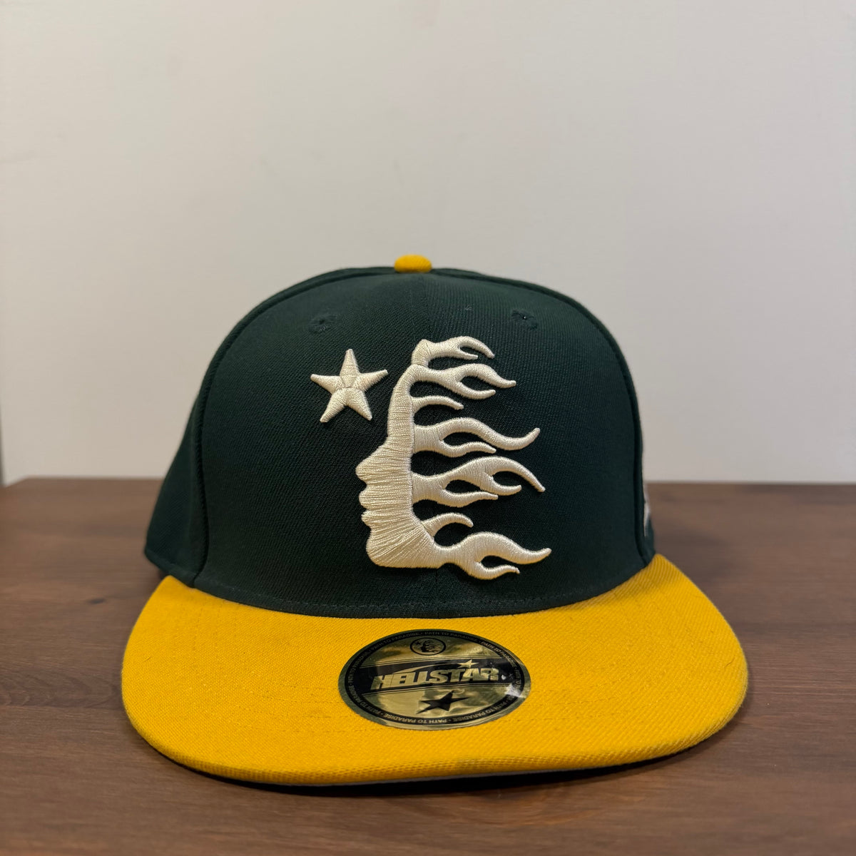 Hellstar Baseball Fitted Hat Green 7 3/8