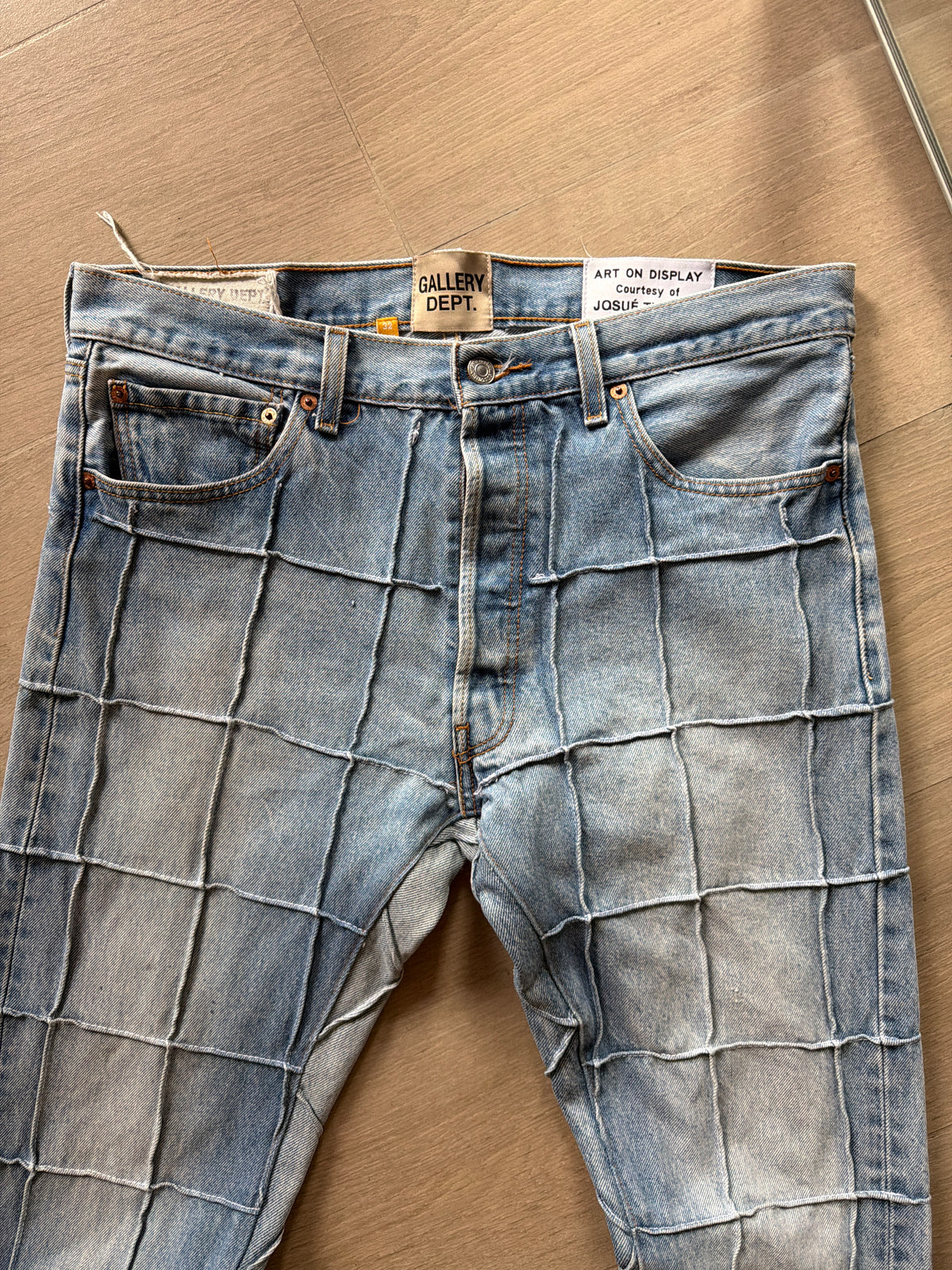Gallery Dept. Lenny Flare Patchwork Denim “Light Blue (32w)