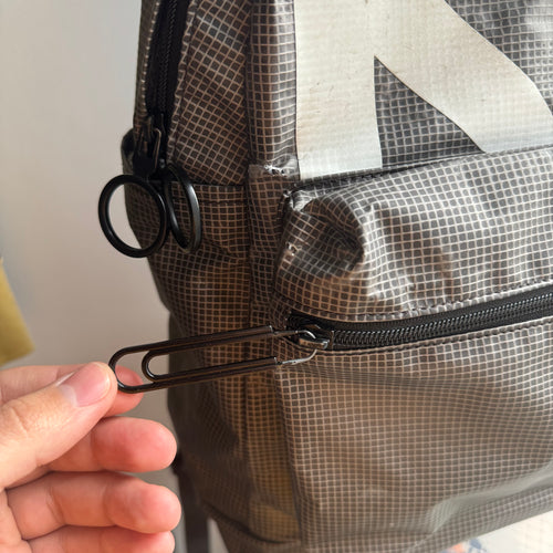 2020 Off-White Arrow PVC Backpack Black/White