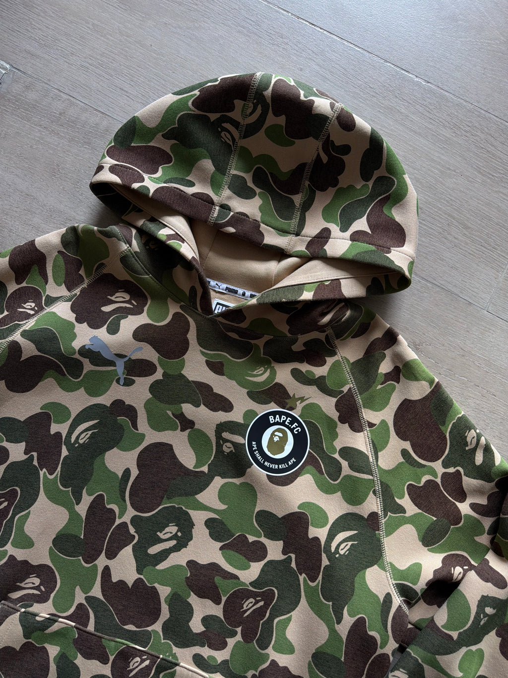 A Bathing Ape x Puma ABC Camo Hoodie