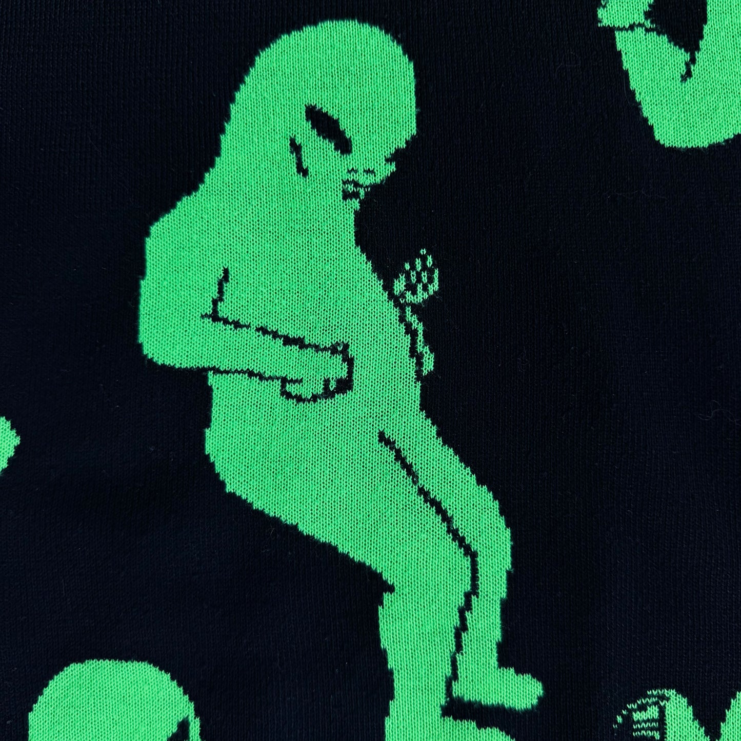 RIPNDIP Alien Dance Party Knit Sweater Black