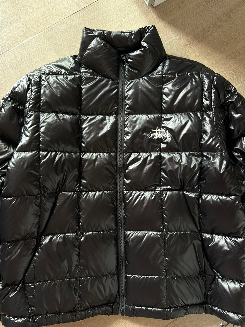 Stüssy Midweight Hooded Puffer Black (M)