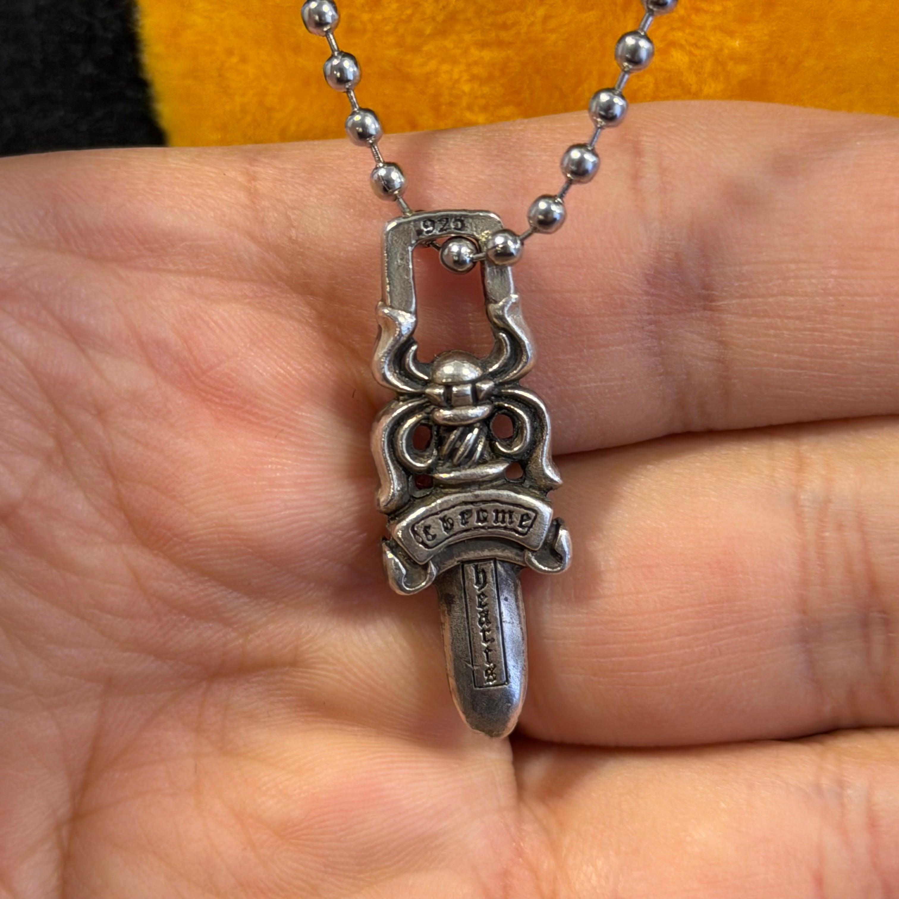 Chrome Hearts Zipper Dagger Necklace “Silver”