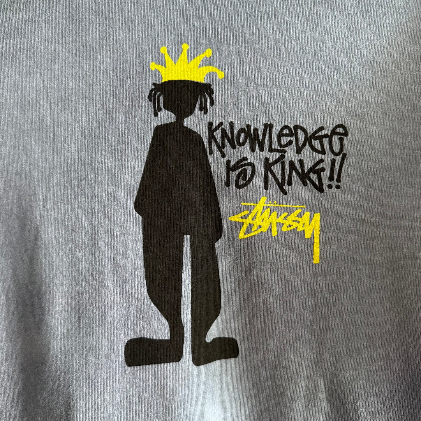 Vintage Stüssy Knowledge Is King Navy Tee