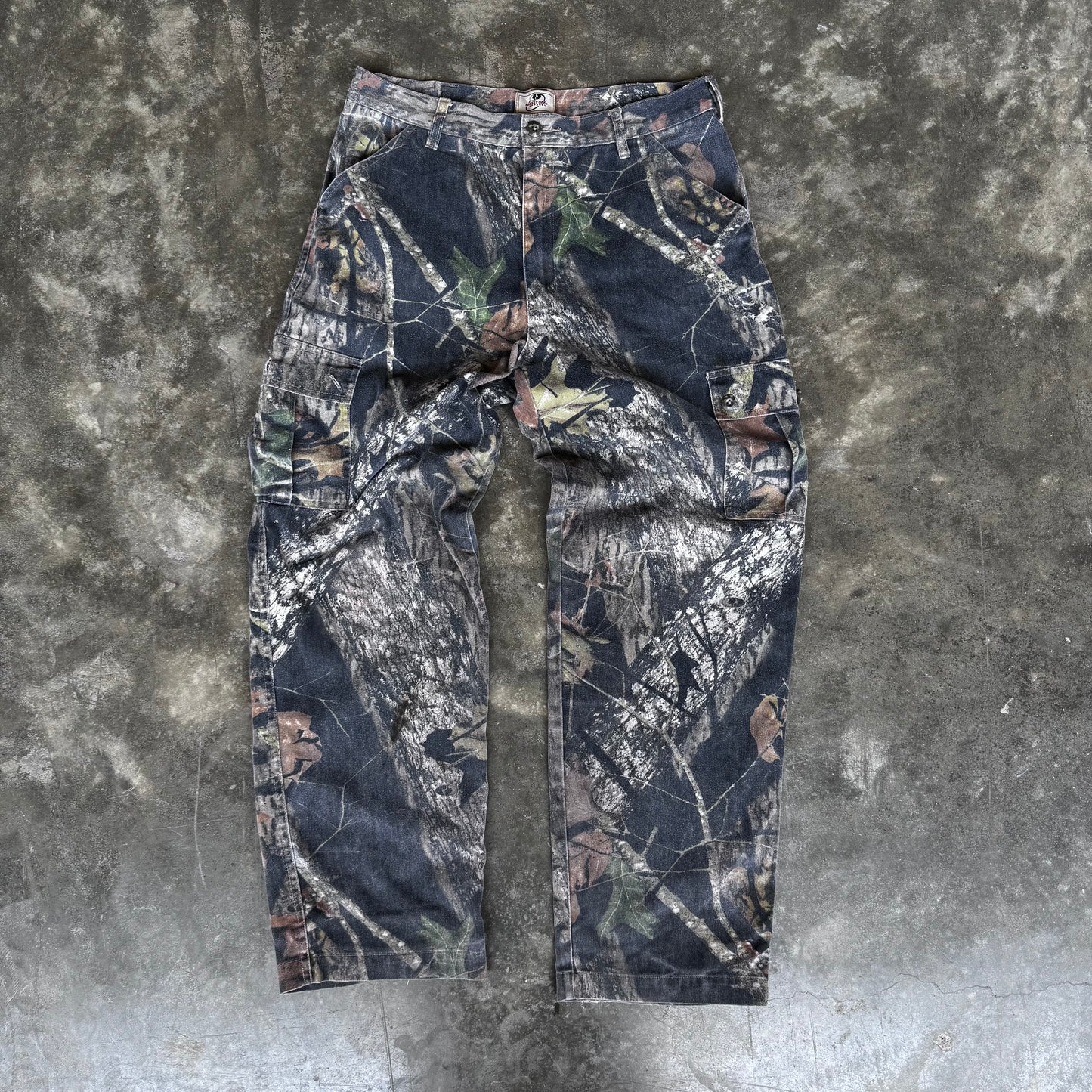 Vintage Faded Mossy Oak Camo Cargo Pants